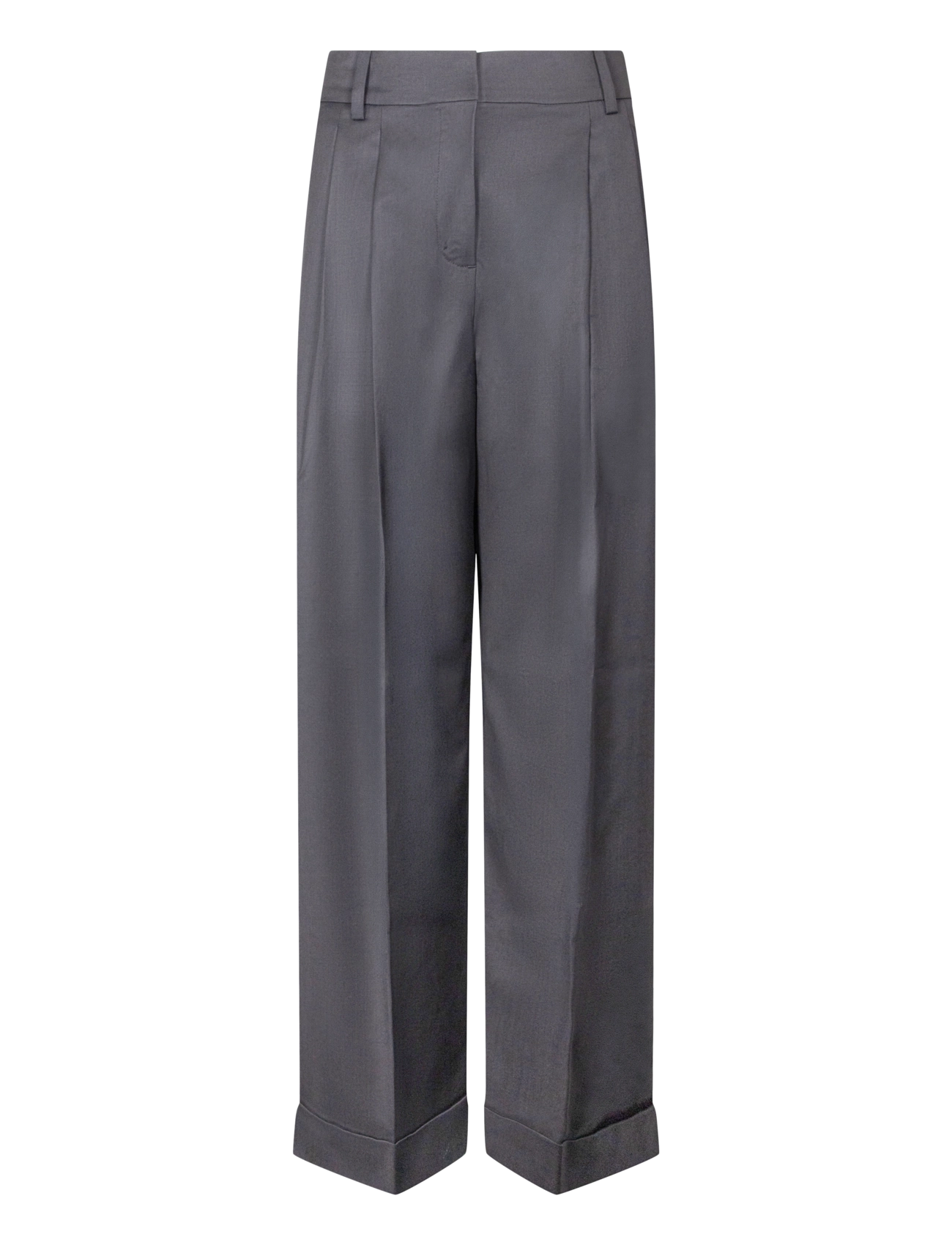Ganni Women Trousers - Hosen - DARK GREY / grey