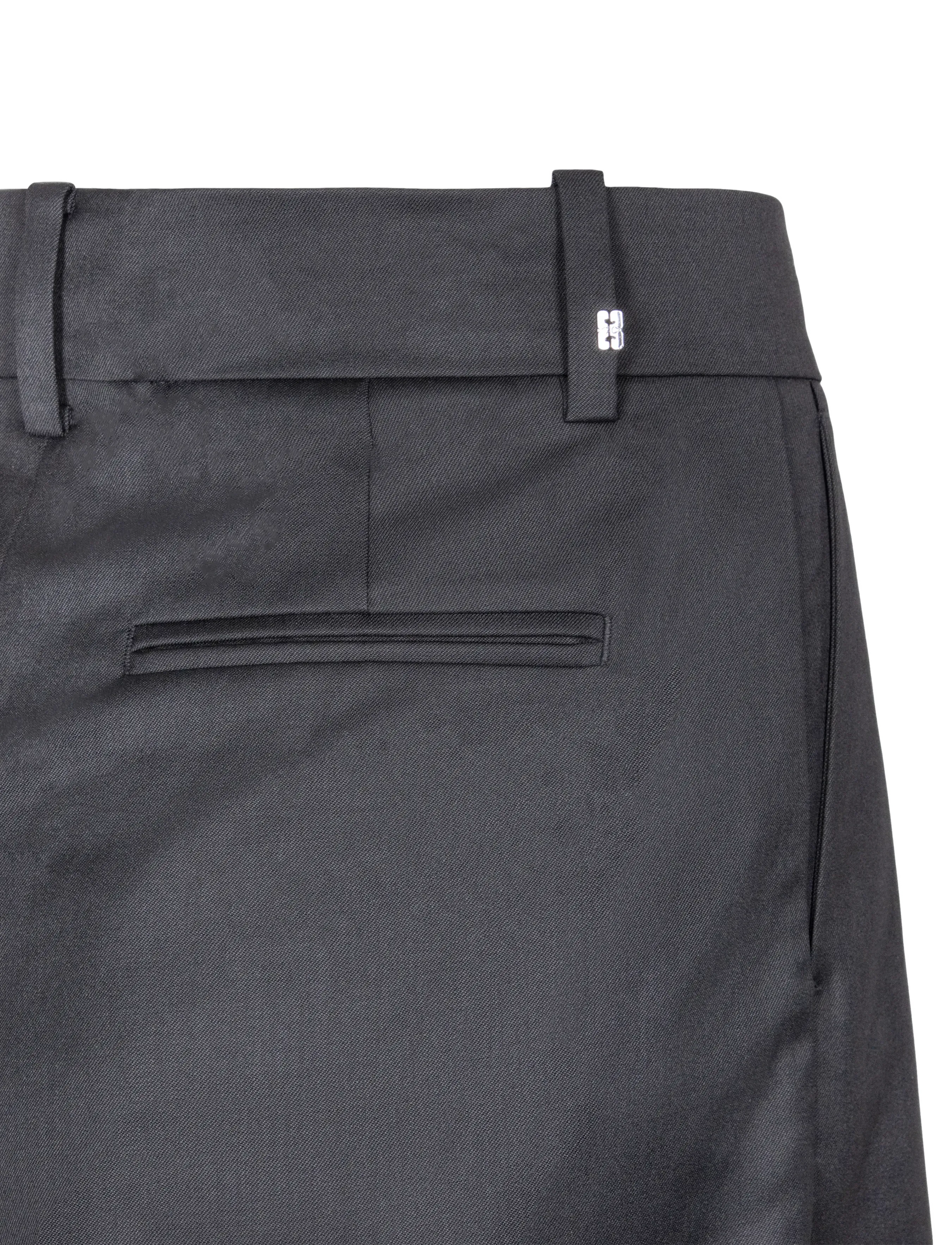 Ganni - Women Trousers - hosen mit weitem bein - dark grey - 2