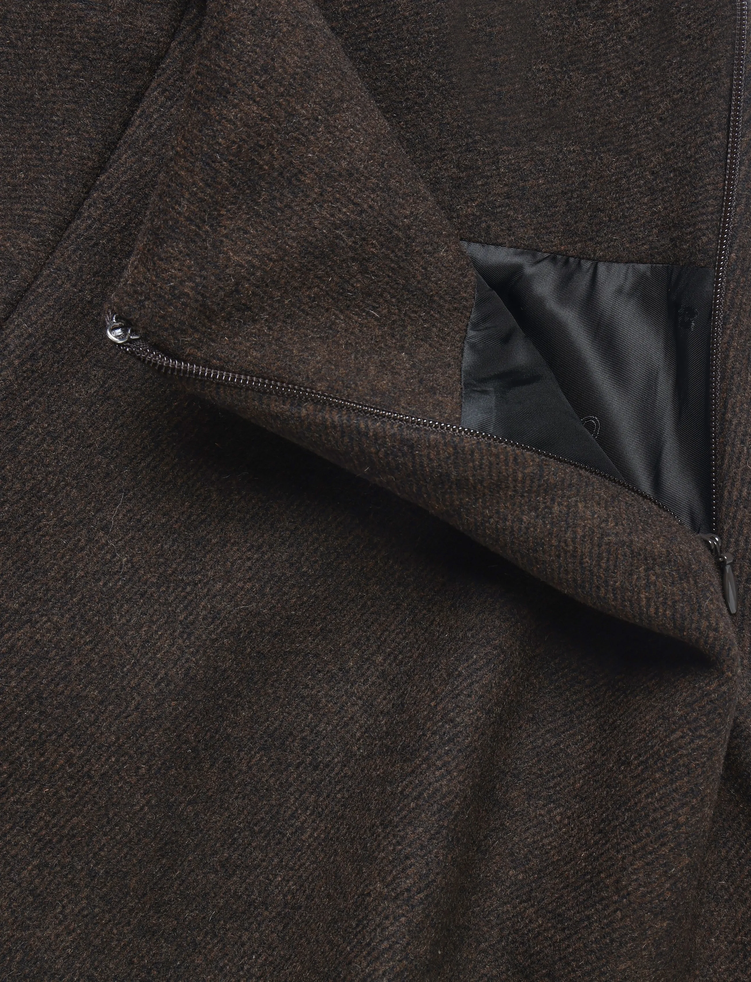 Ganni - Peacoat Wool Skirt - kurze röcke - black - 5