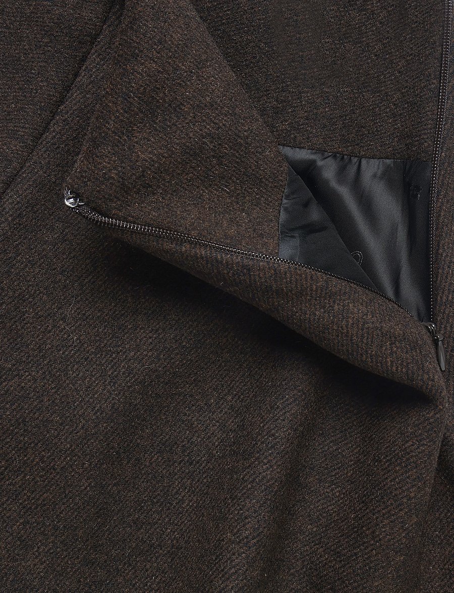 Ganni - Peacoat Wool Skirt - kurze röcke - black - 5