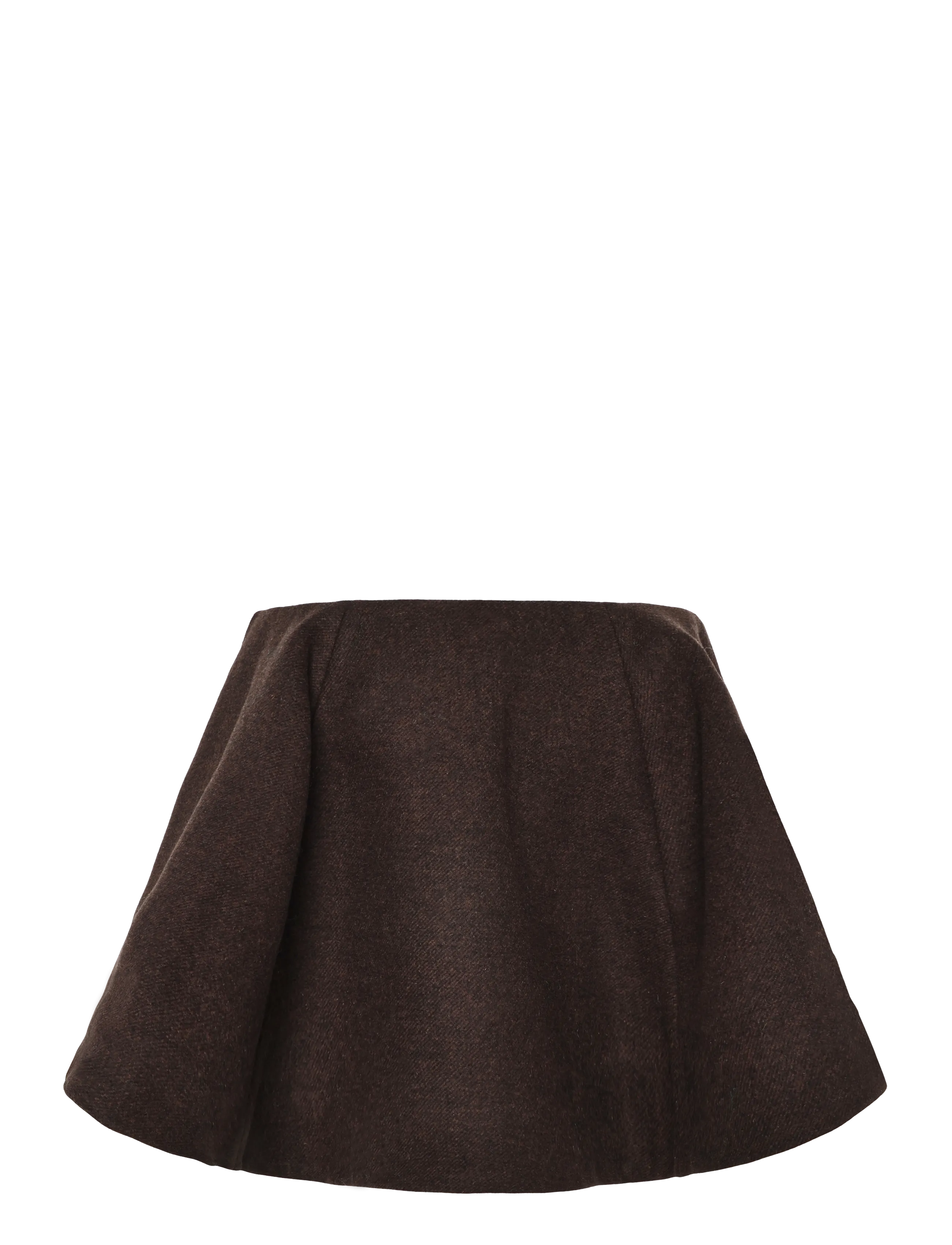 Ganni - Peacoat Wool Skirt - miniseelikud - brown - 1