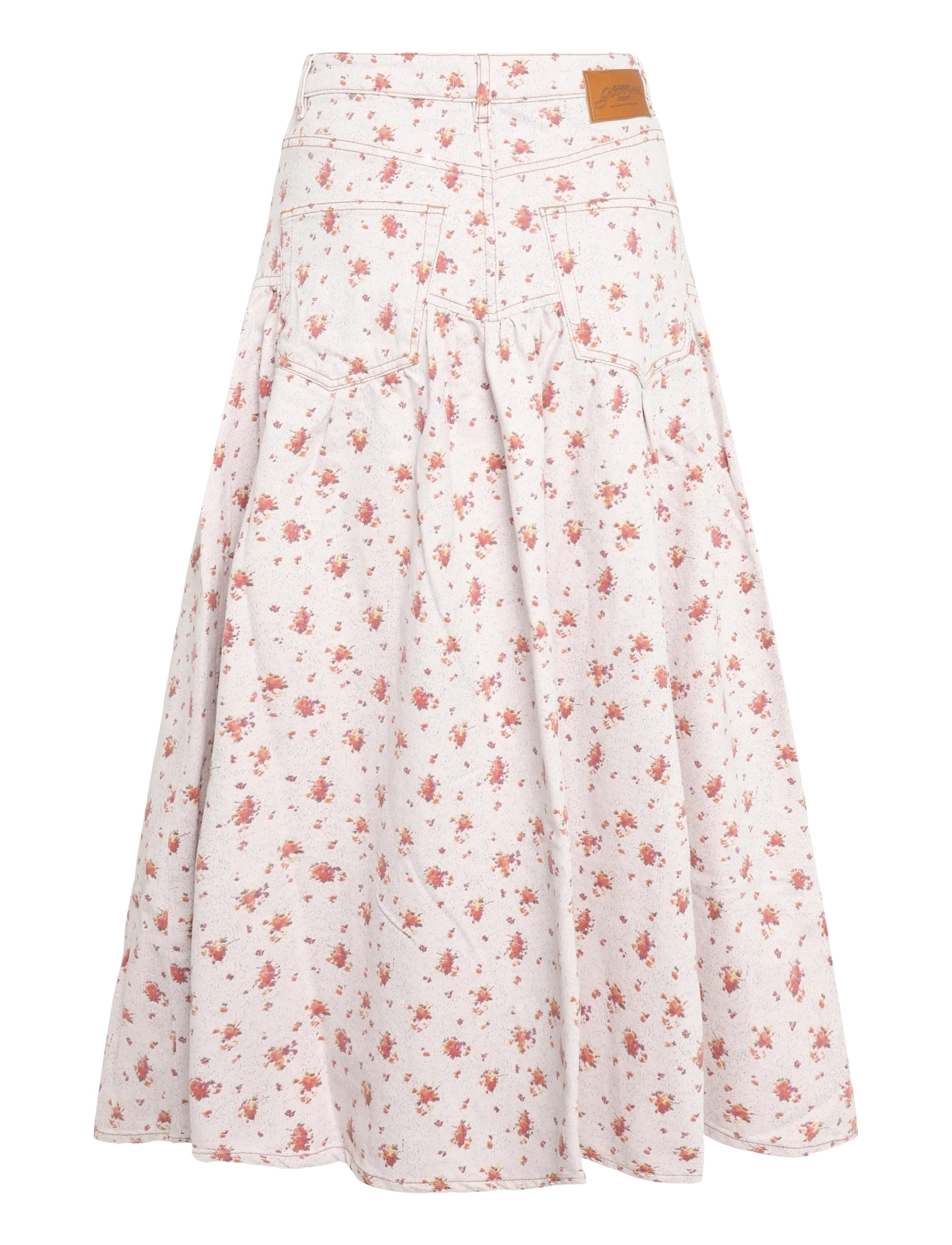 Ganni - Skirt In Printed Denim - jeansröcke - multicolored - 1