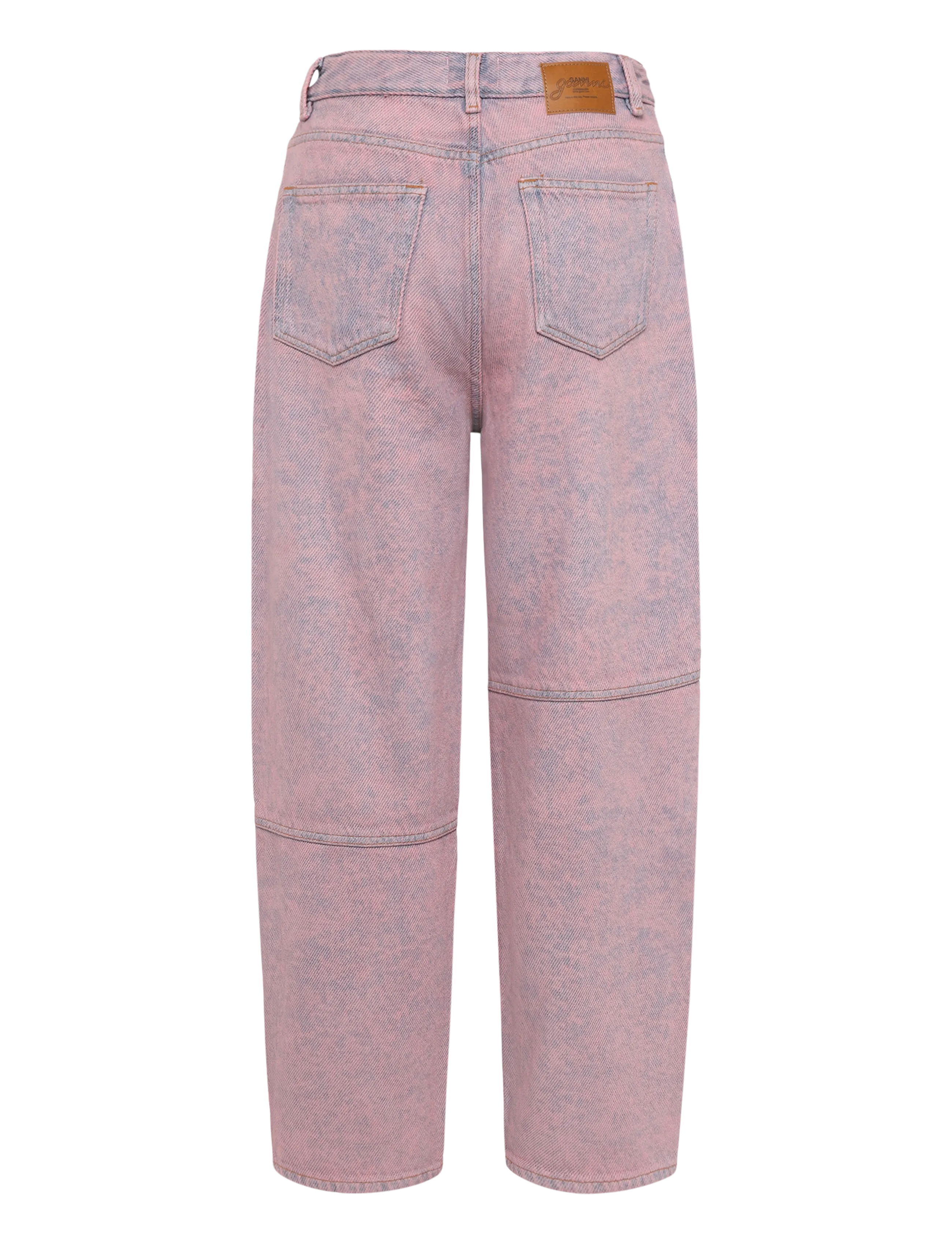 Ganni - Overdyed Heavy Denim Stary - pink - 1