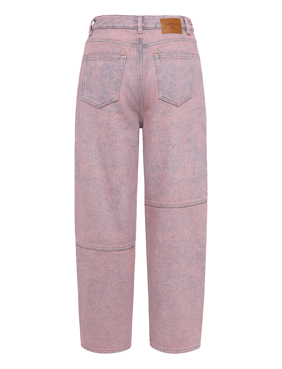 Ganni - Overdyed Heavy Denim Stary - pink - 1