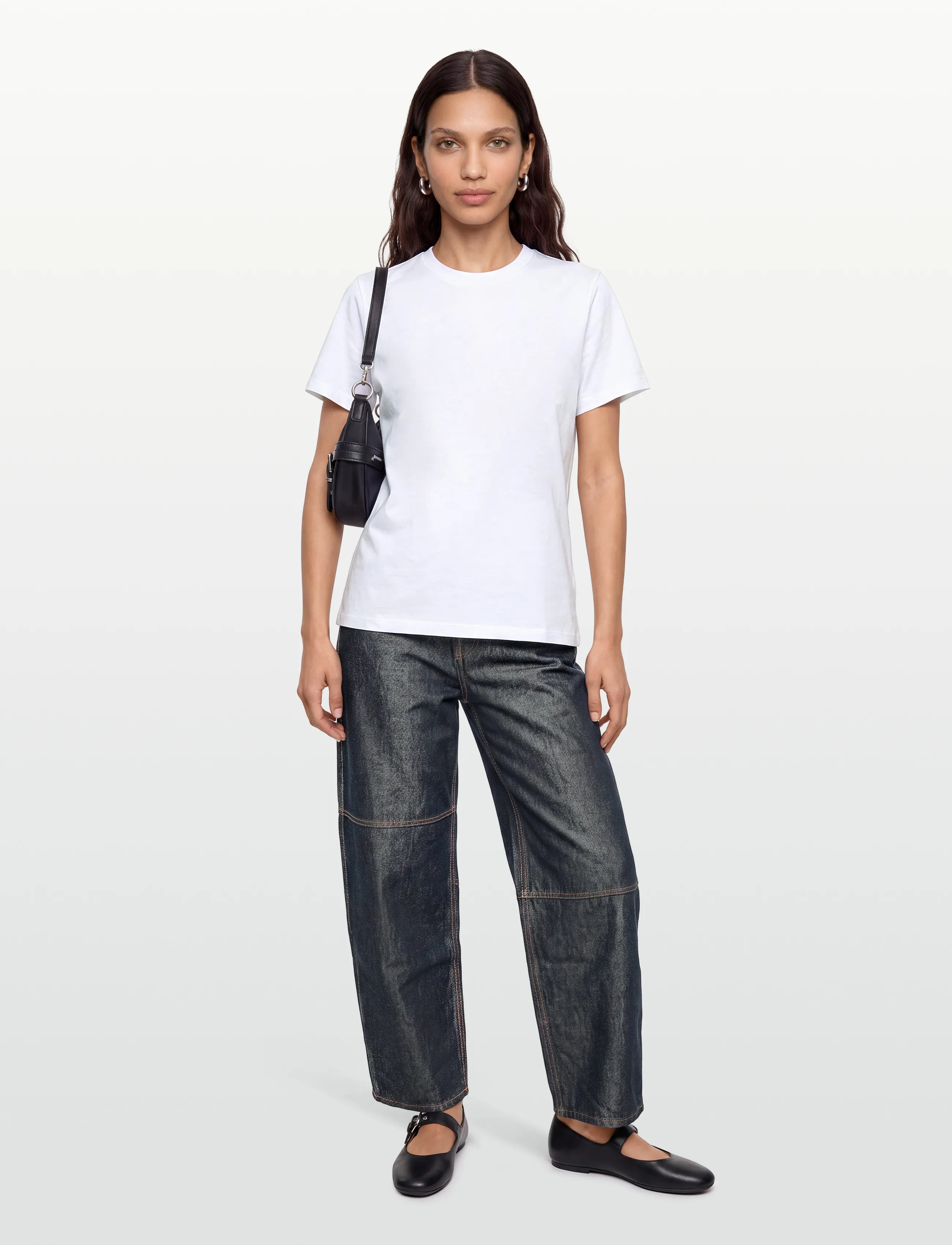 Ganni Jeans Shiny, 27 x 33, Blue, Jeans > Vidde, Dame