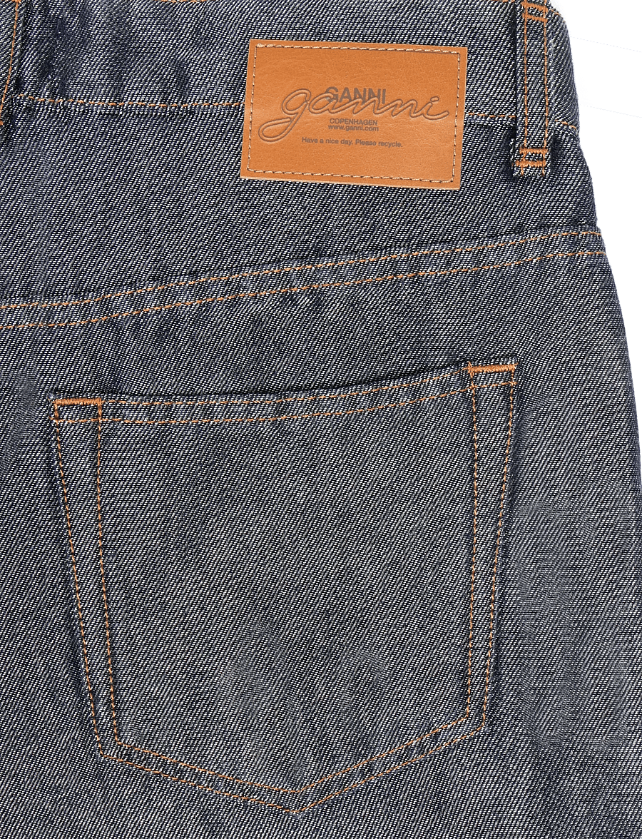 Ganni - Jeans Shiny - hosen mit weitem bein - blue - 2