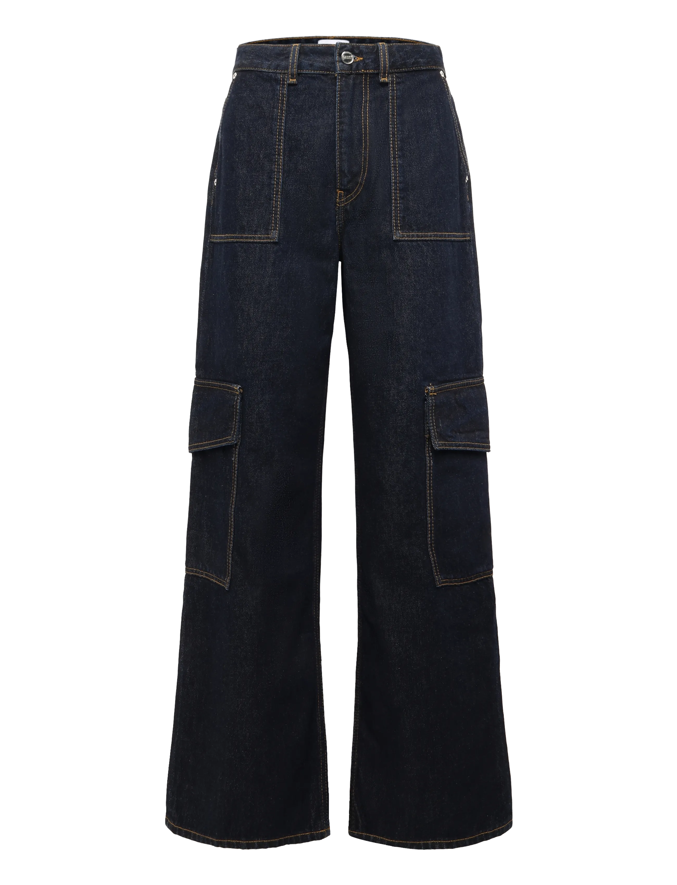 Ganni Angi Jeans - GANNI - DARK DENIM RINSE / navy