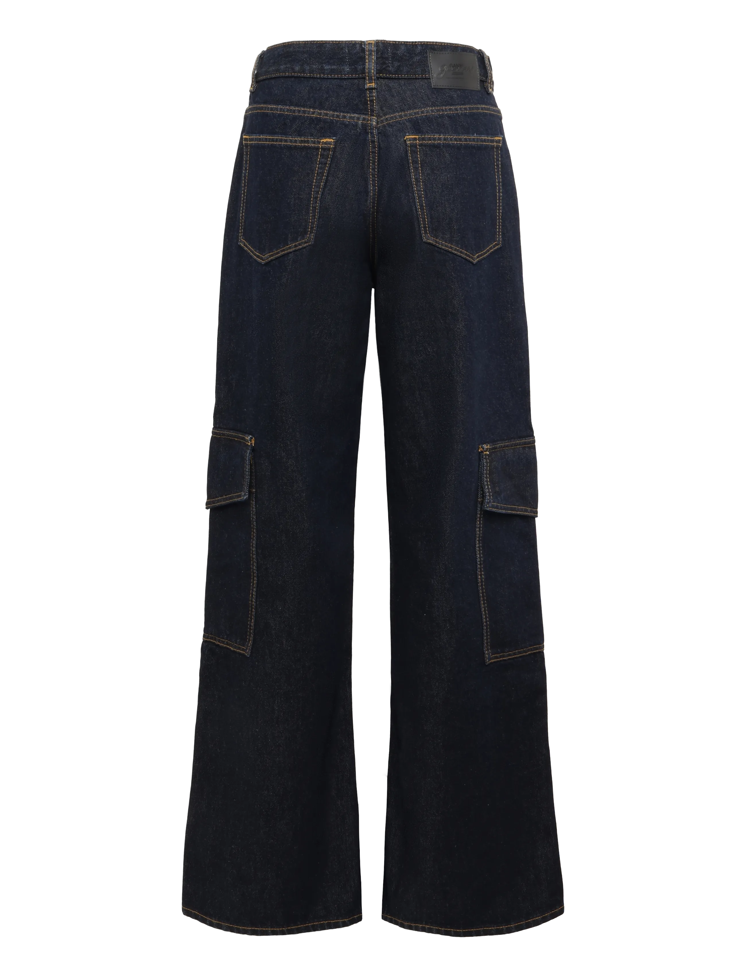 Ganni - Angi Jeans - cargo-hosen - dark denim rinse - 1