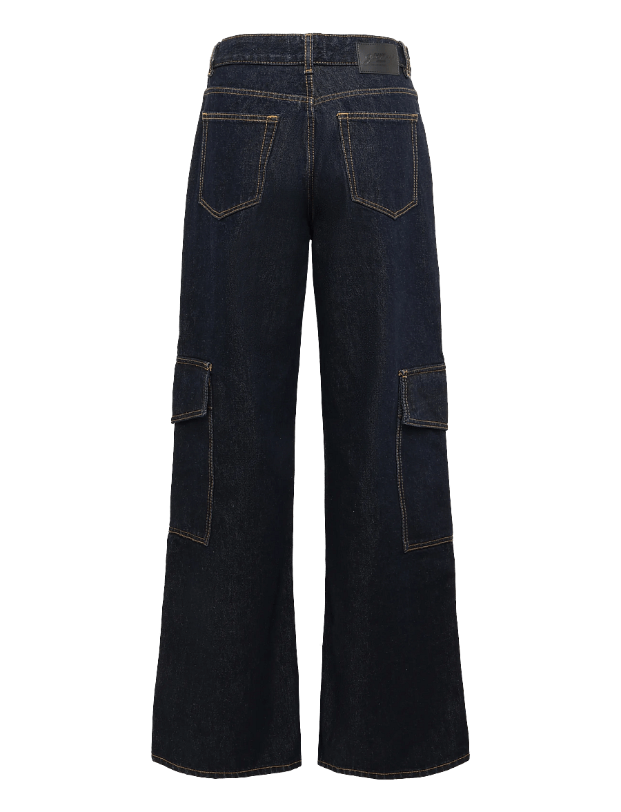 Ganni - Angi Jeans - cargo-hosen - dark denim rinse - 1