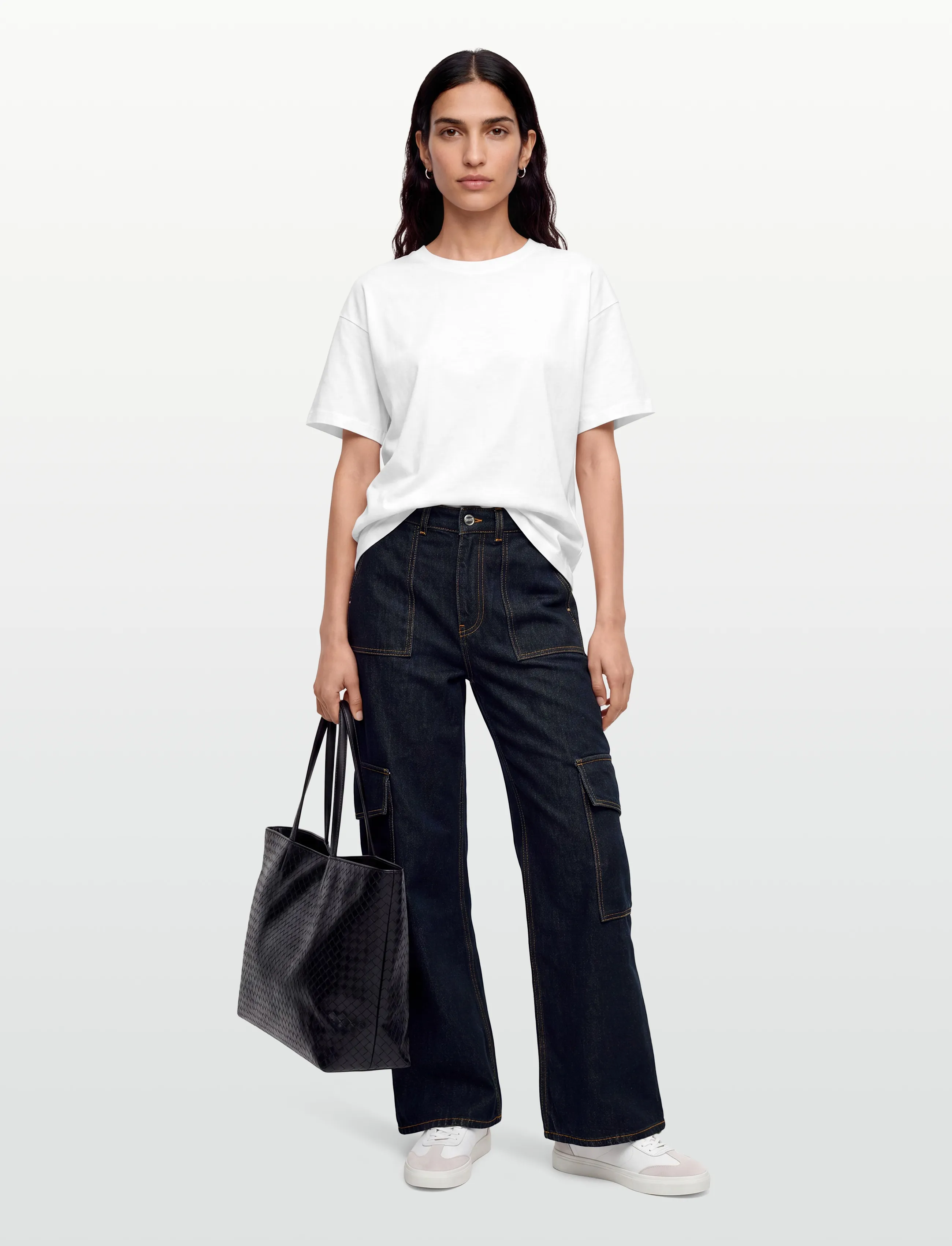 Ganni Angi Jeans, 27 x 33, Navy, Jeans > Vidde, Dame