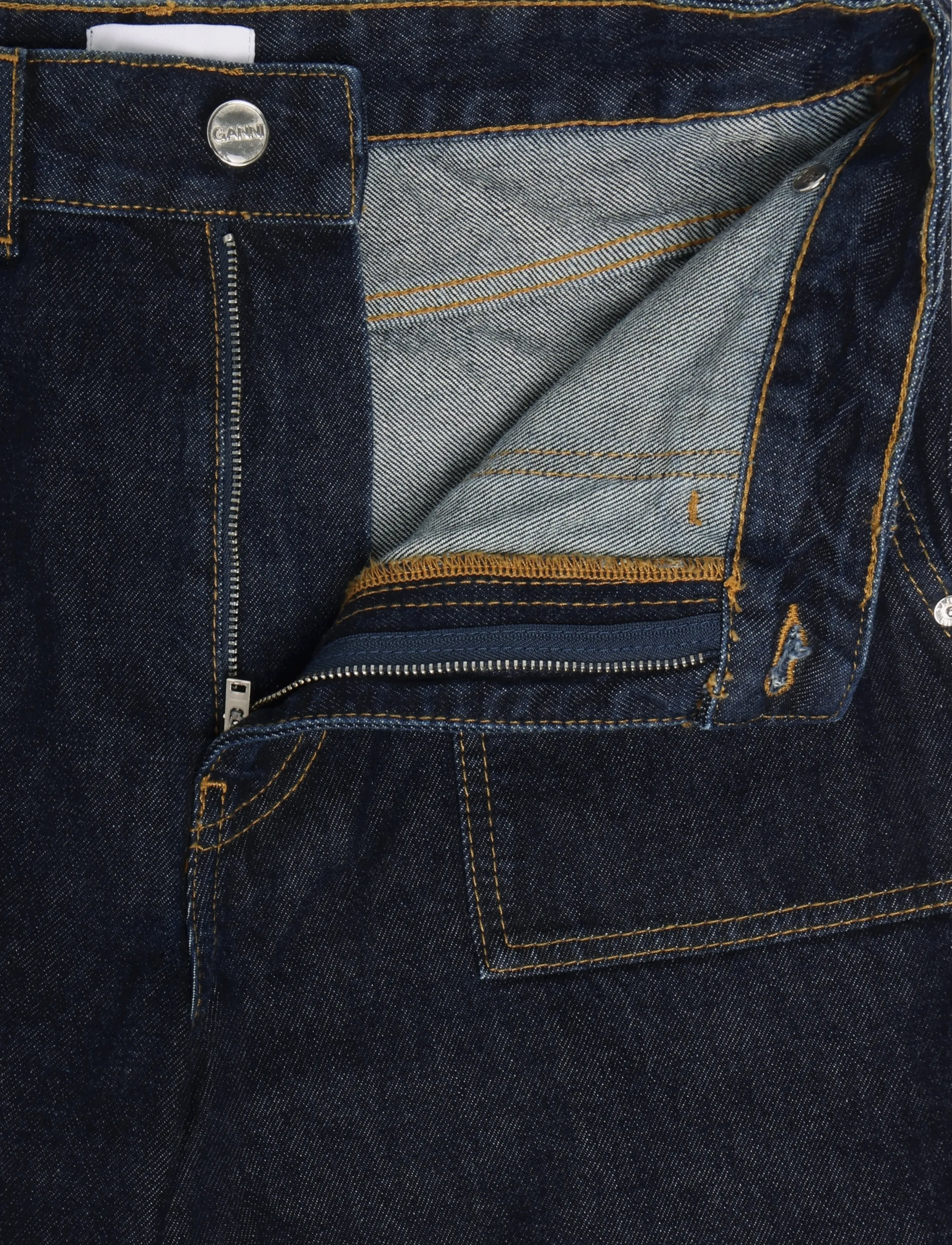 Ganni - Angi Jeans - cargo-hosen - dark denim rinse - 3