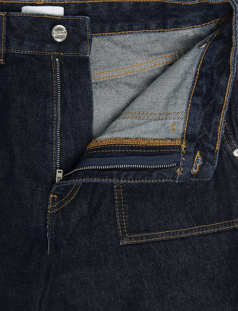 Ganni - Angi Jeans - cargo-hosen - dark denim rinse - 3