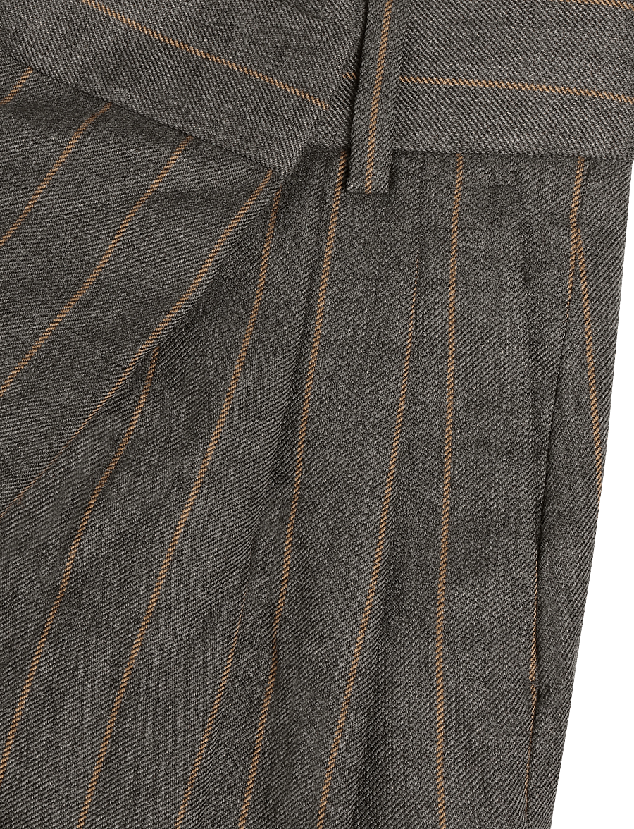 Ganni - Double-breasted Bermudas - bermudashorts - grey - 4