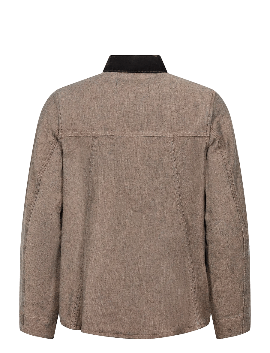 Ganni - Denim Overshirt - jeansjacken - brown - 1