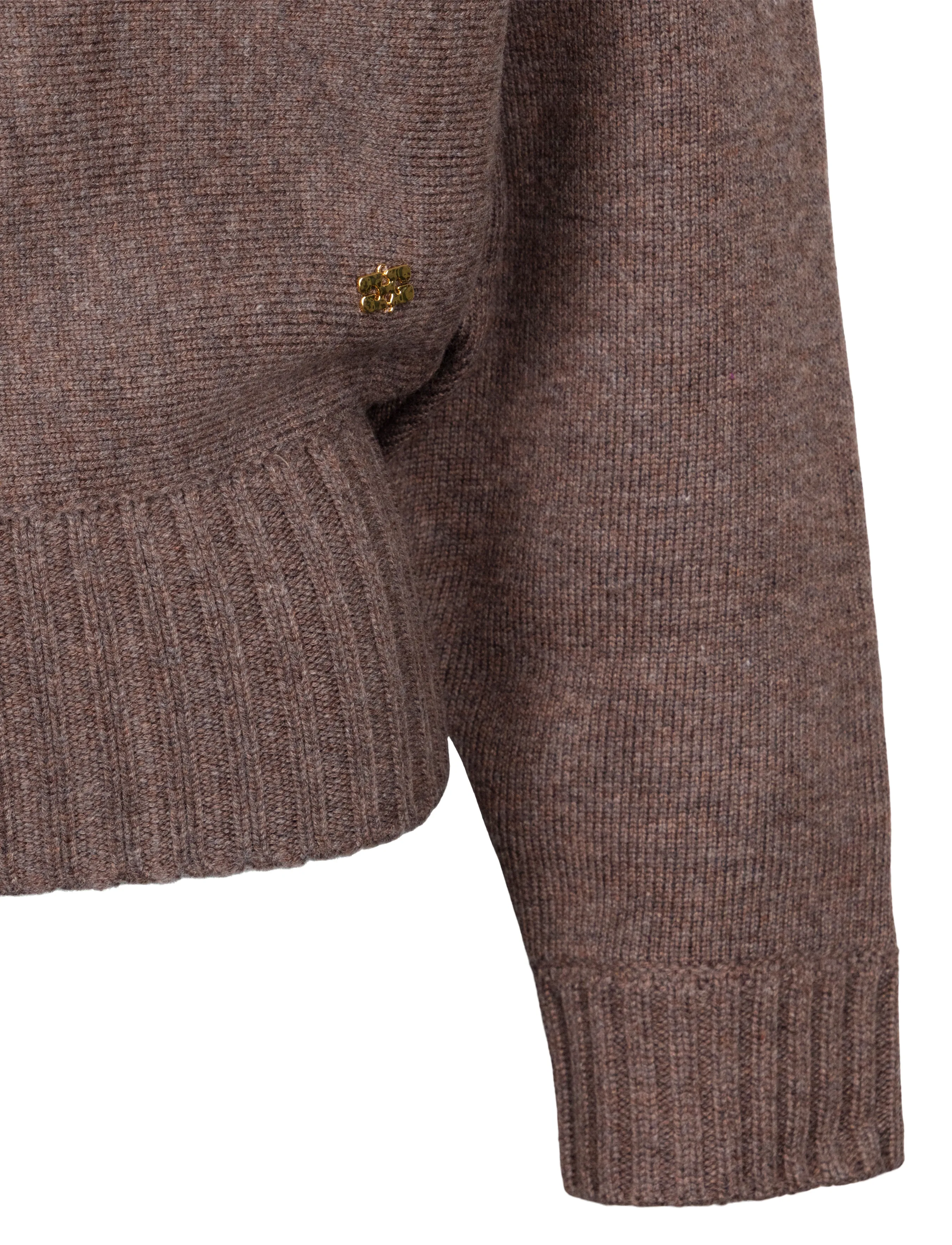 Ganni - Double Knit Batwing Turtleneck - pullover - beige - 2