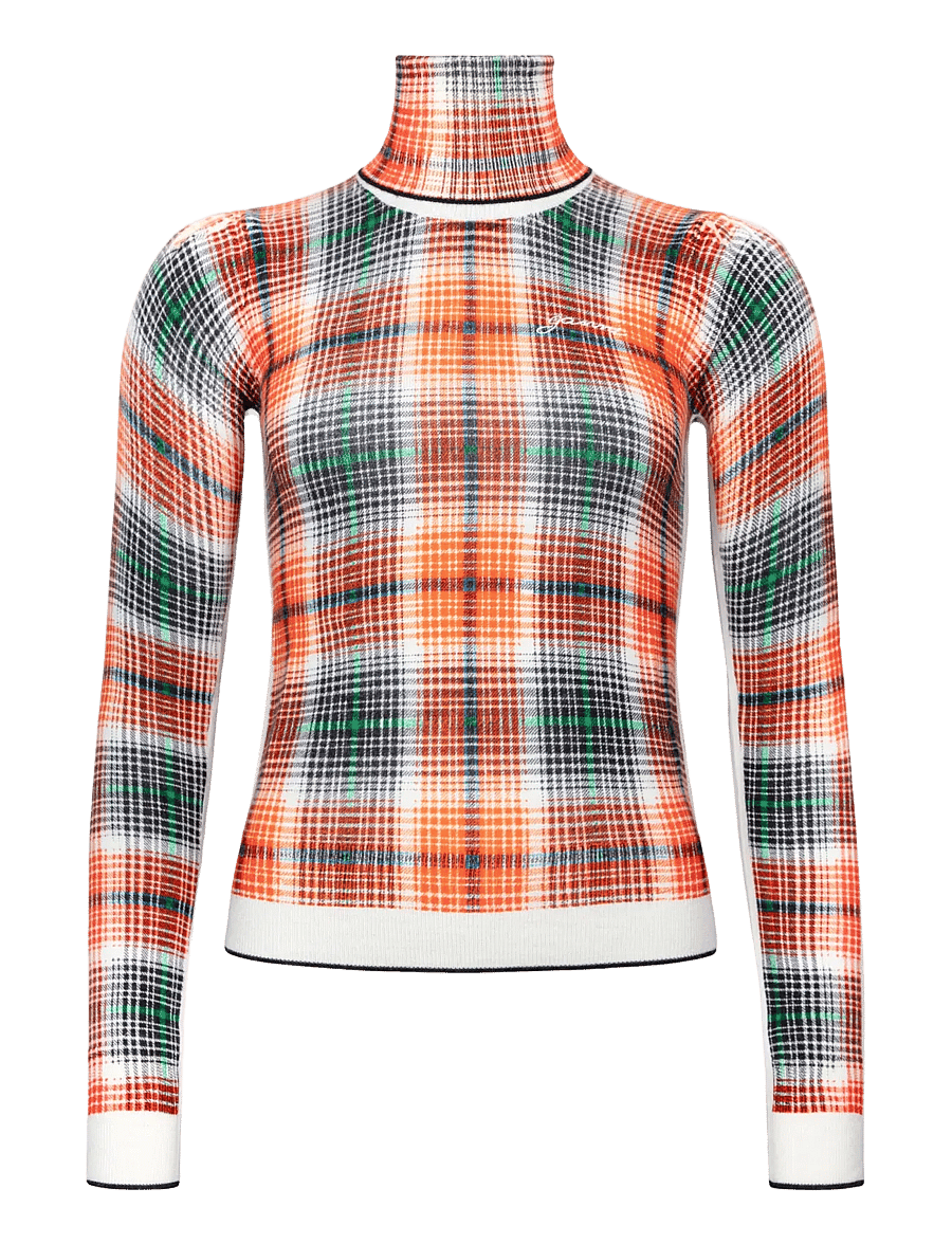 Ganni - Printed Merino Turtleneck - rollkragenpullover - multicolored - 0