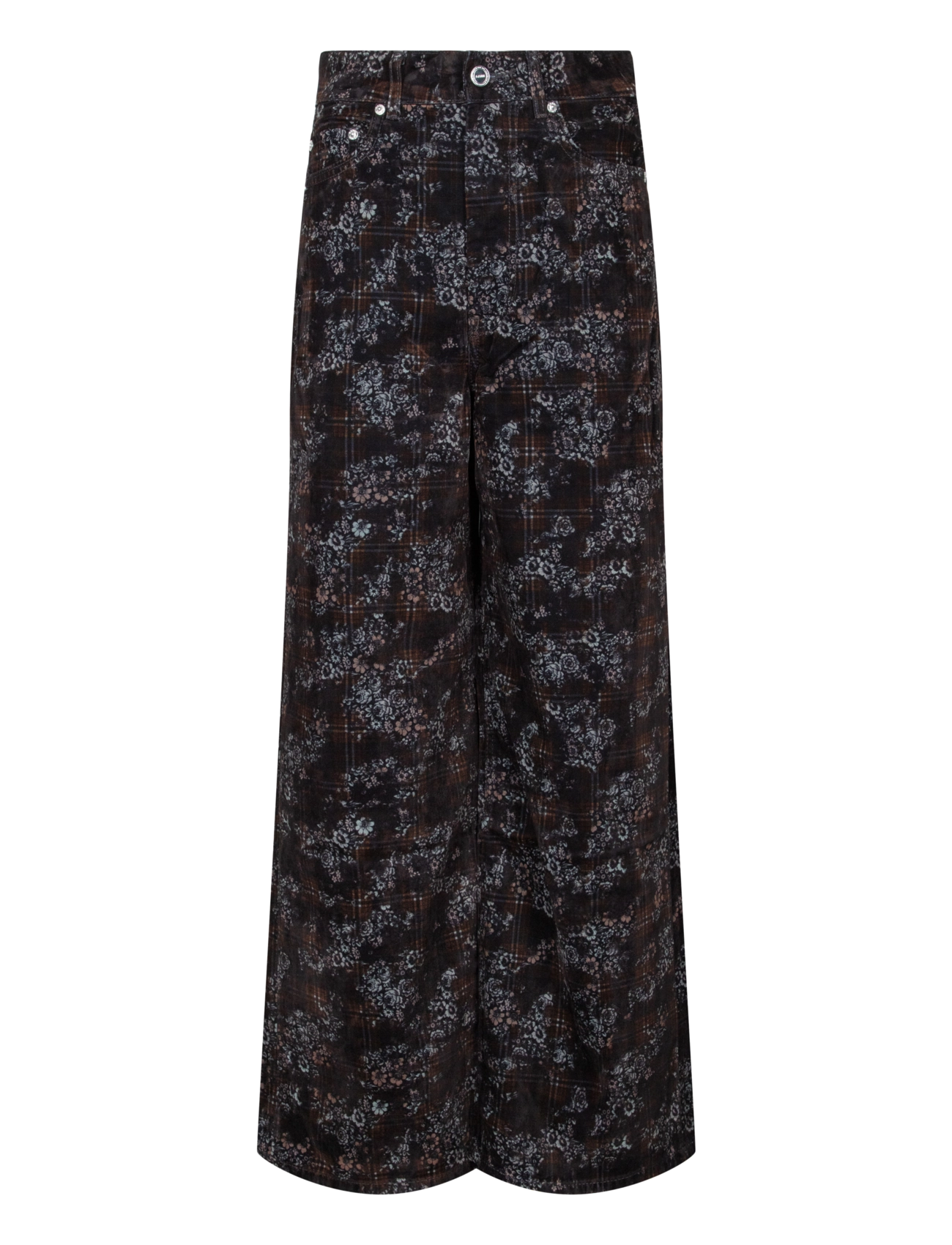 Ganni Marri Jeans in Printed Denim - Jeans - BROWN / brown