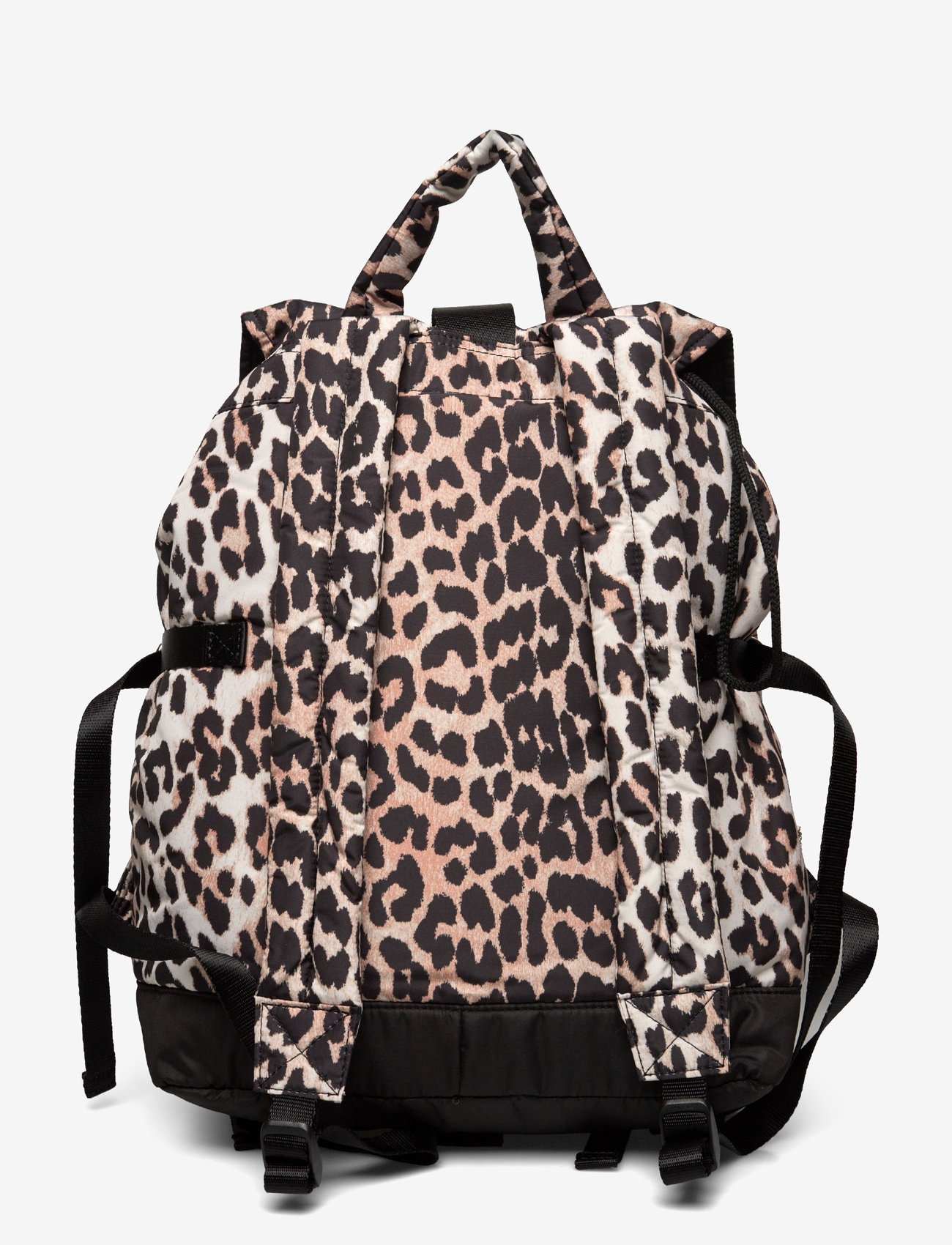 Ganni - Printed Buckled Backpack - brown - 1