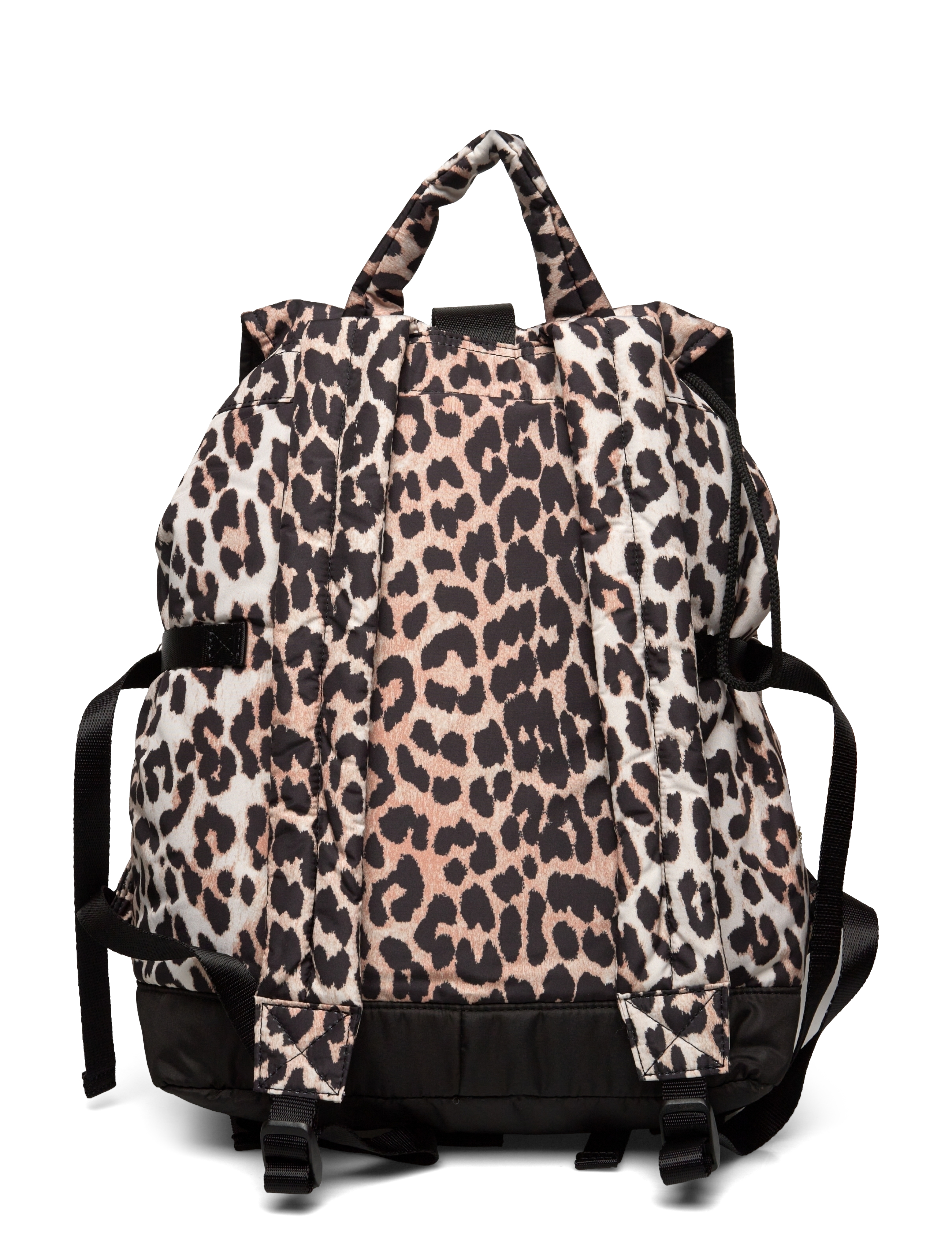Ganni - Printed Buckled Backpack - brown - 1