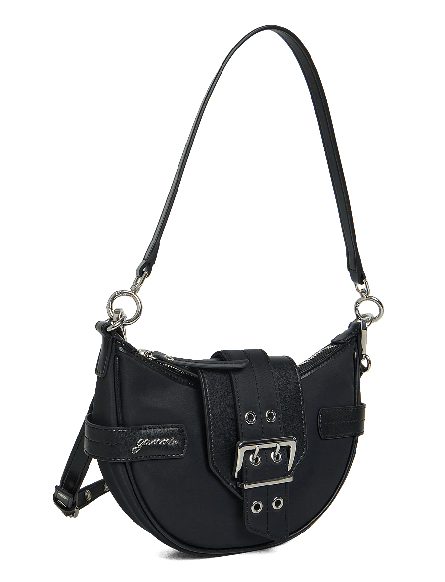 Ganni - Small Bucky Crossbody Bag - black - 0