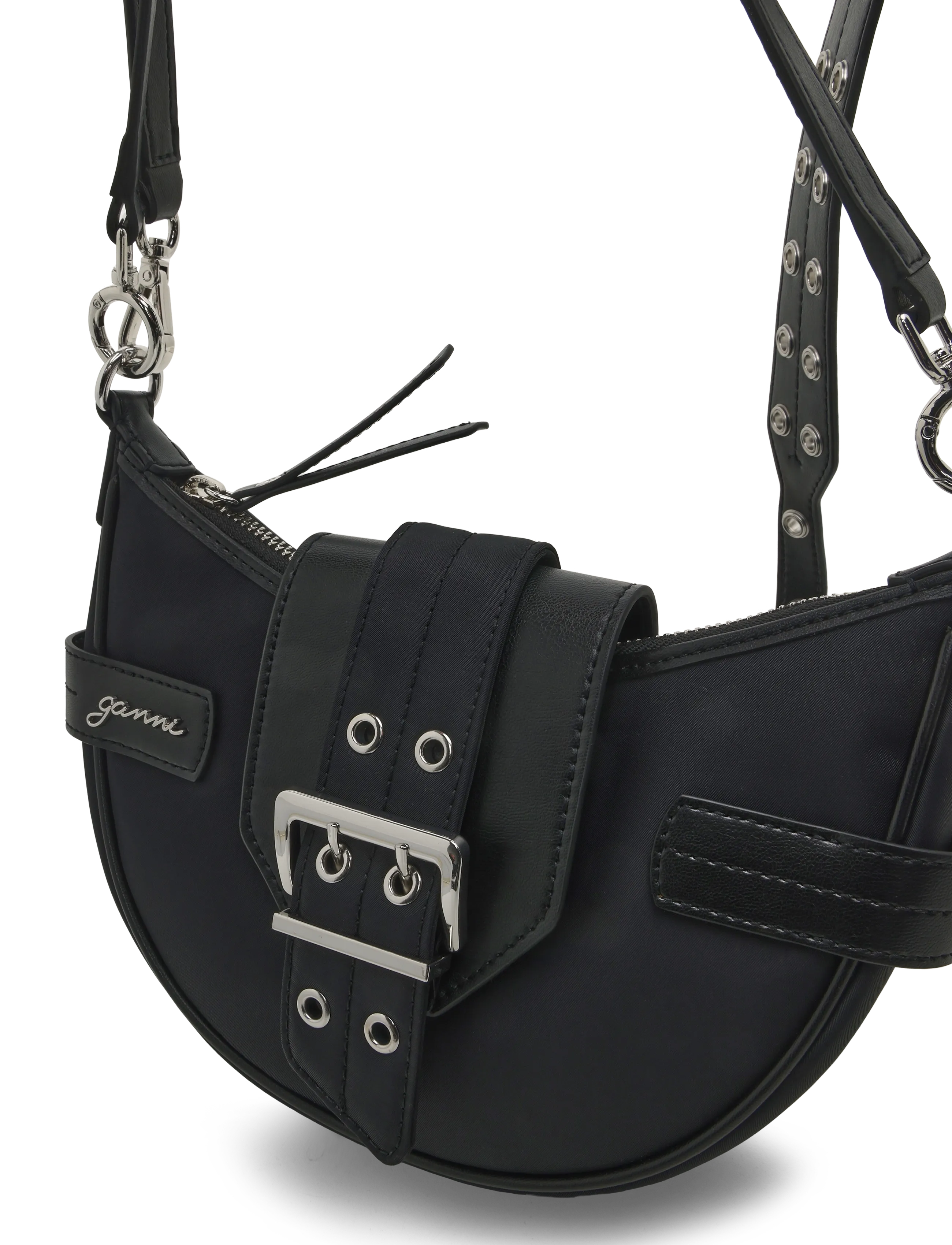 Ganni - Small Bucky Crossbody Bag - black - 2