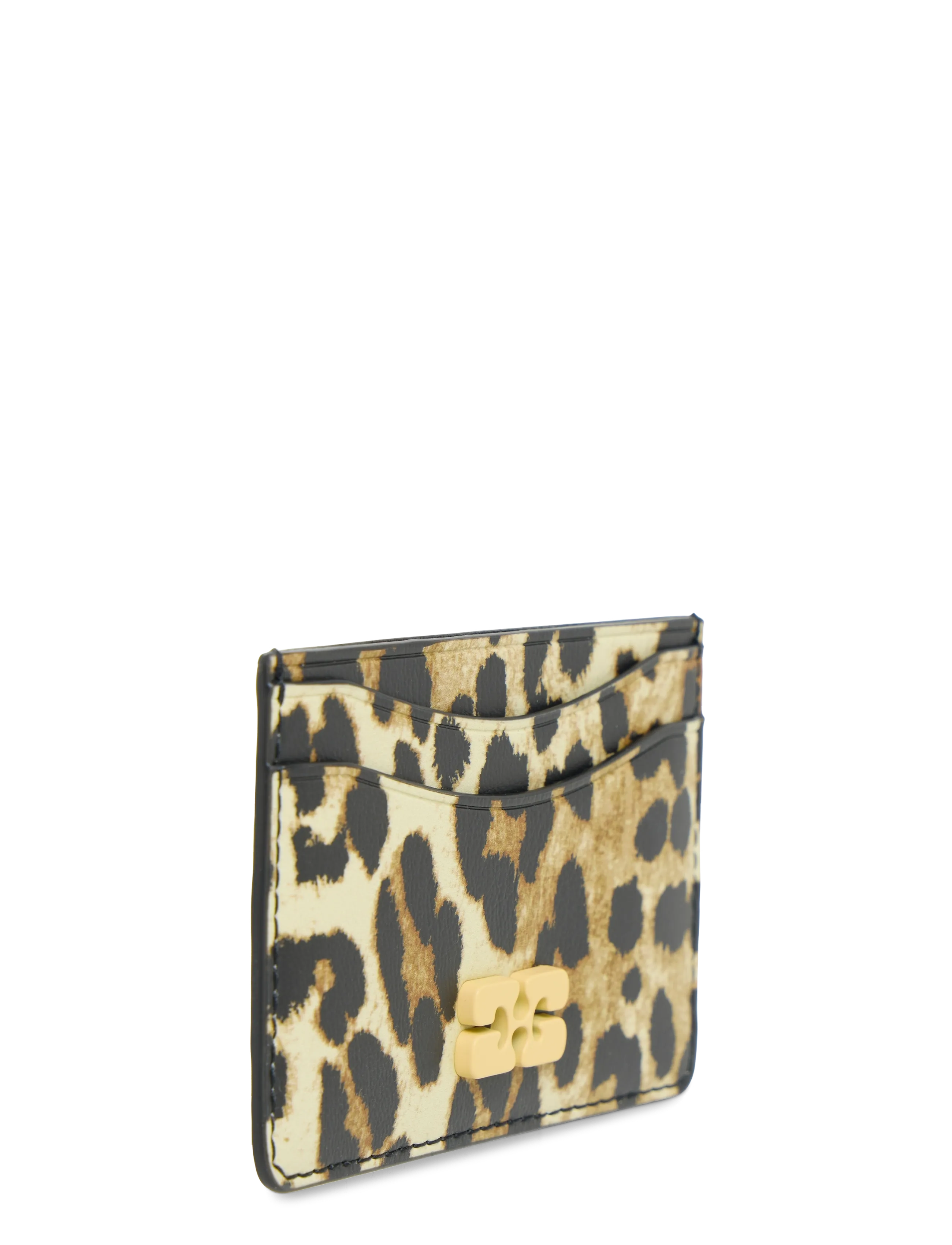Ganni - Bou Print Card Holder - kartenetuis - brown - 2