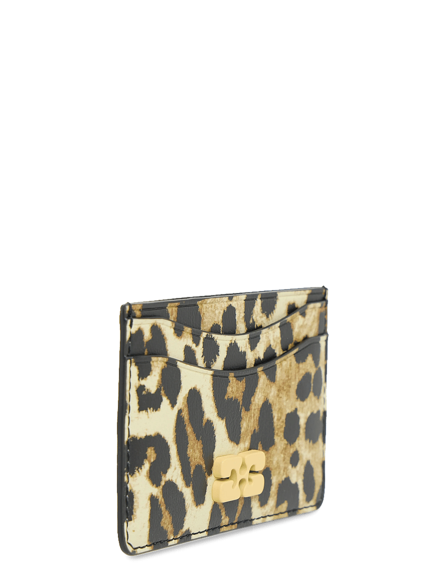 Ganni - Bou Print Card Holder - kartenetuis - brown - 2