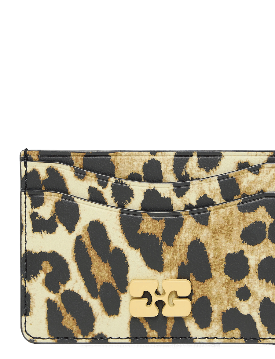 Ganni - Bou Print Card Holder - kartenetuis - brown - 3