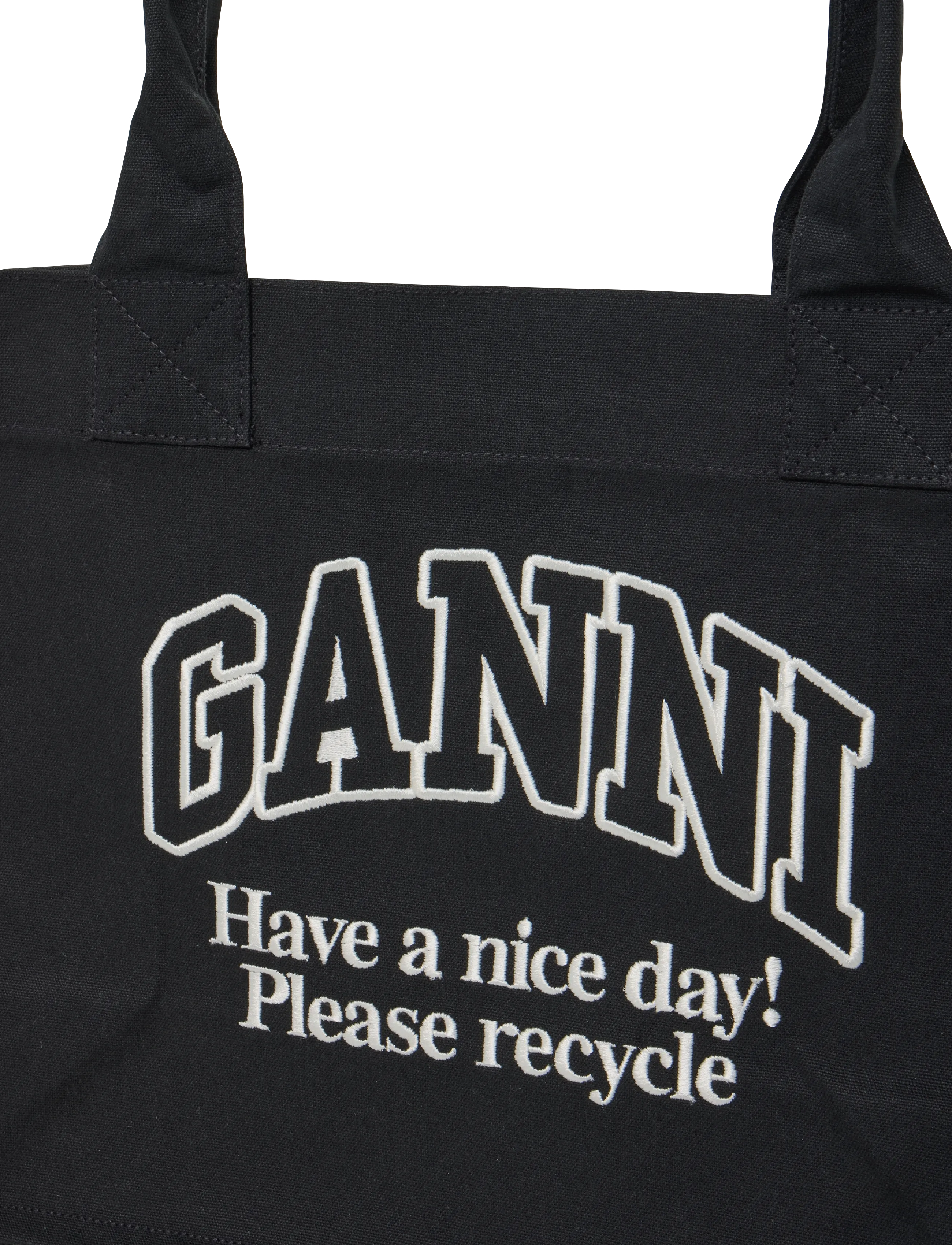 Ganni - Easy Tote Bag - tote bags - grey - 2