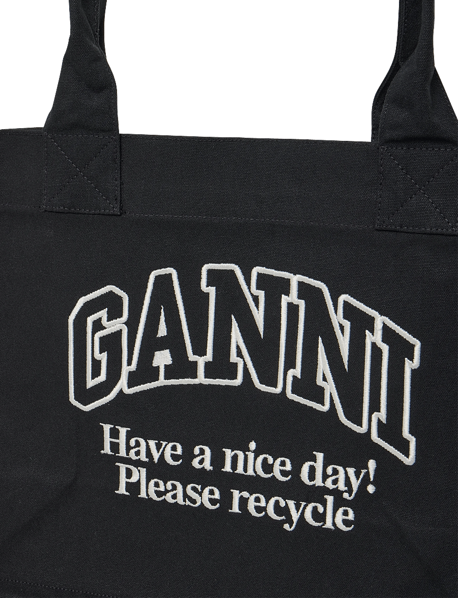 Ganni - Easy Tote Bag - tote bags - grey - 2