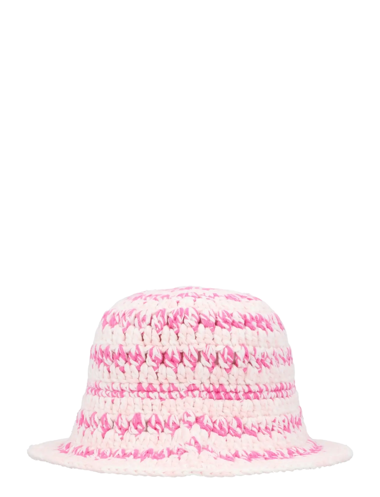 Ganni - Cotton Crochet Bucket Hat - anglerhüte - pink - 1