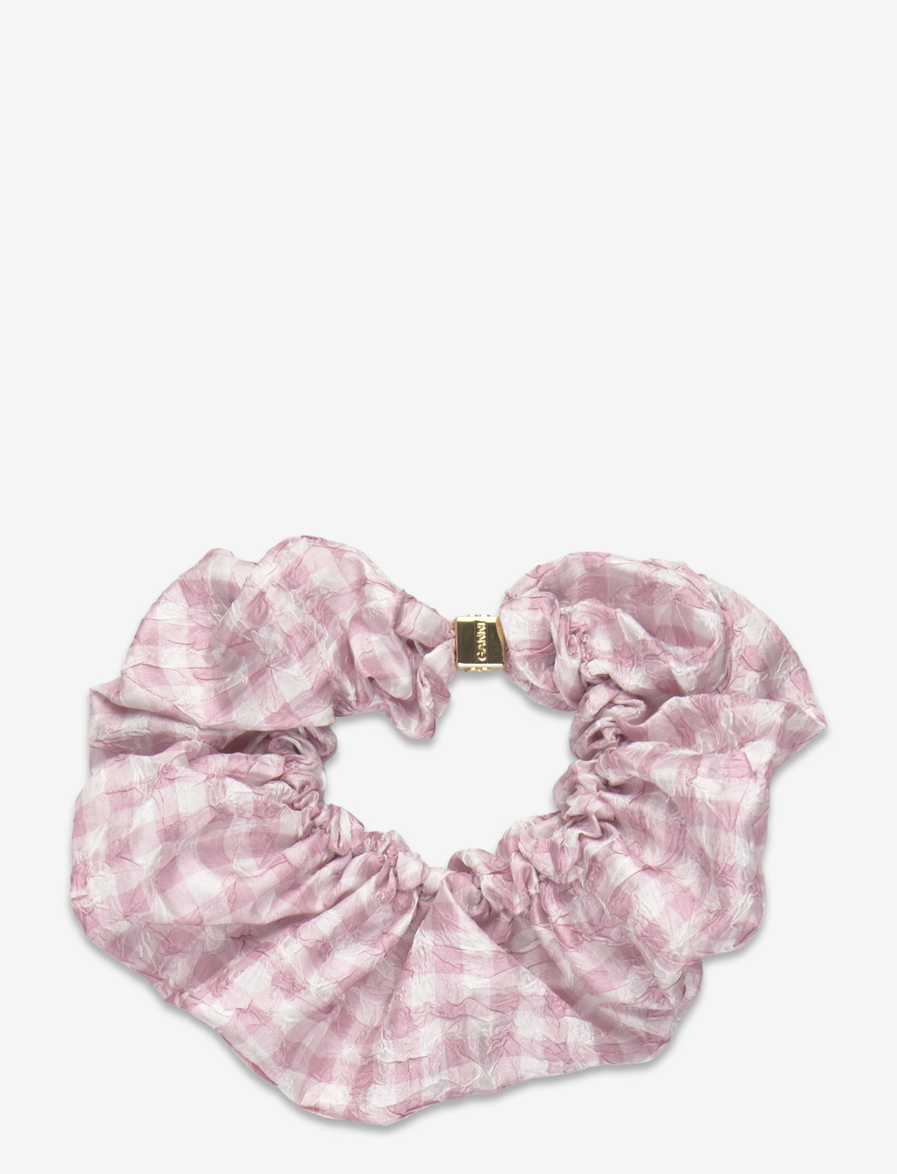 Ganni - Shibori Pleat Scrunchie - scrunchies - pink - 1