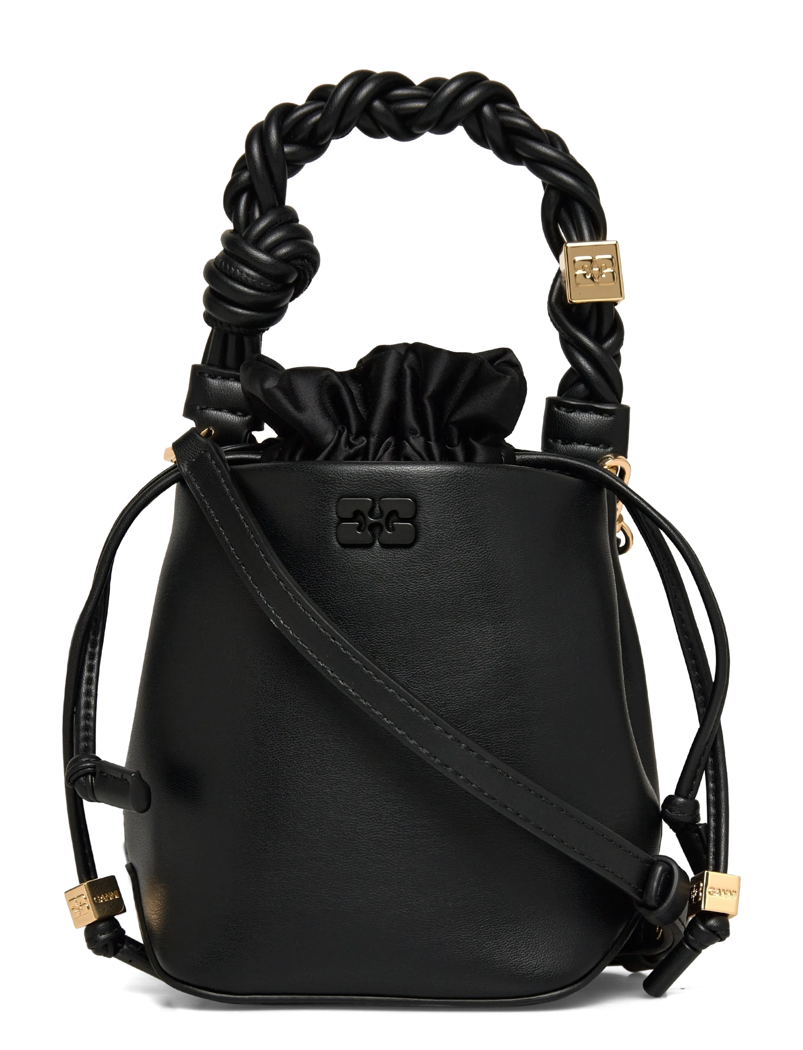 Ganni Bou Bucket Mini bag - Kampaania - BLACK / black