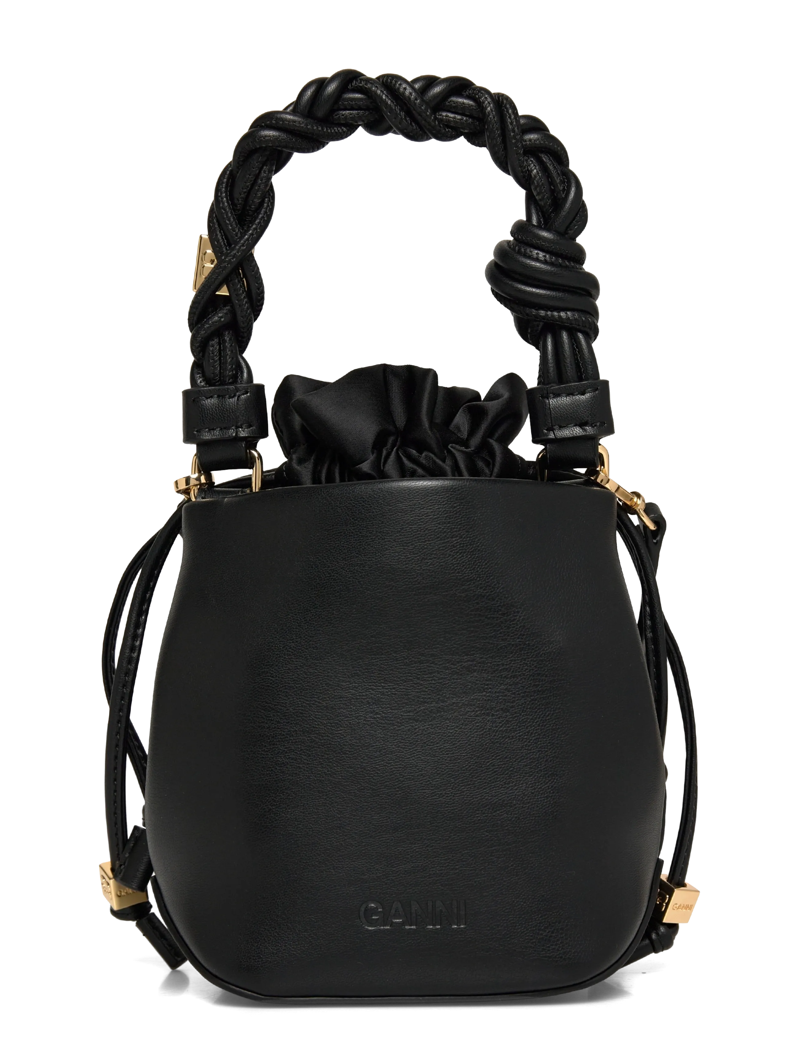 Ganni - Bou Bucket Mini bag - black - 1