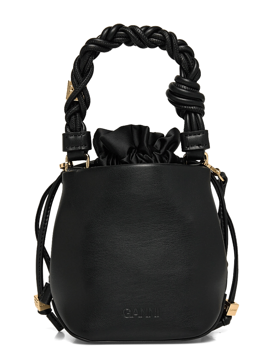 Ganni - Bou Bucket Mini bag - black - 1