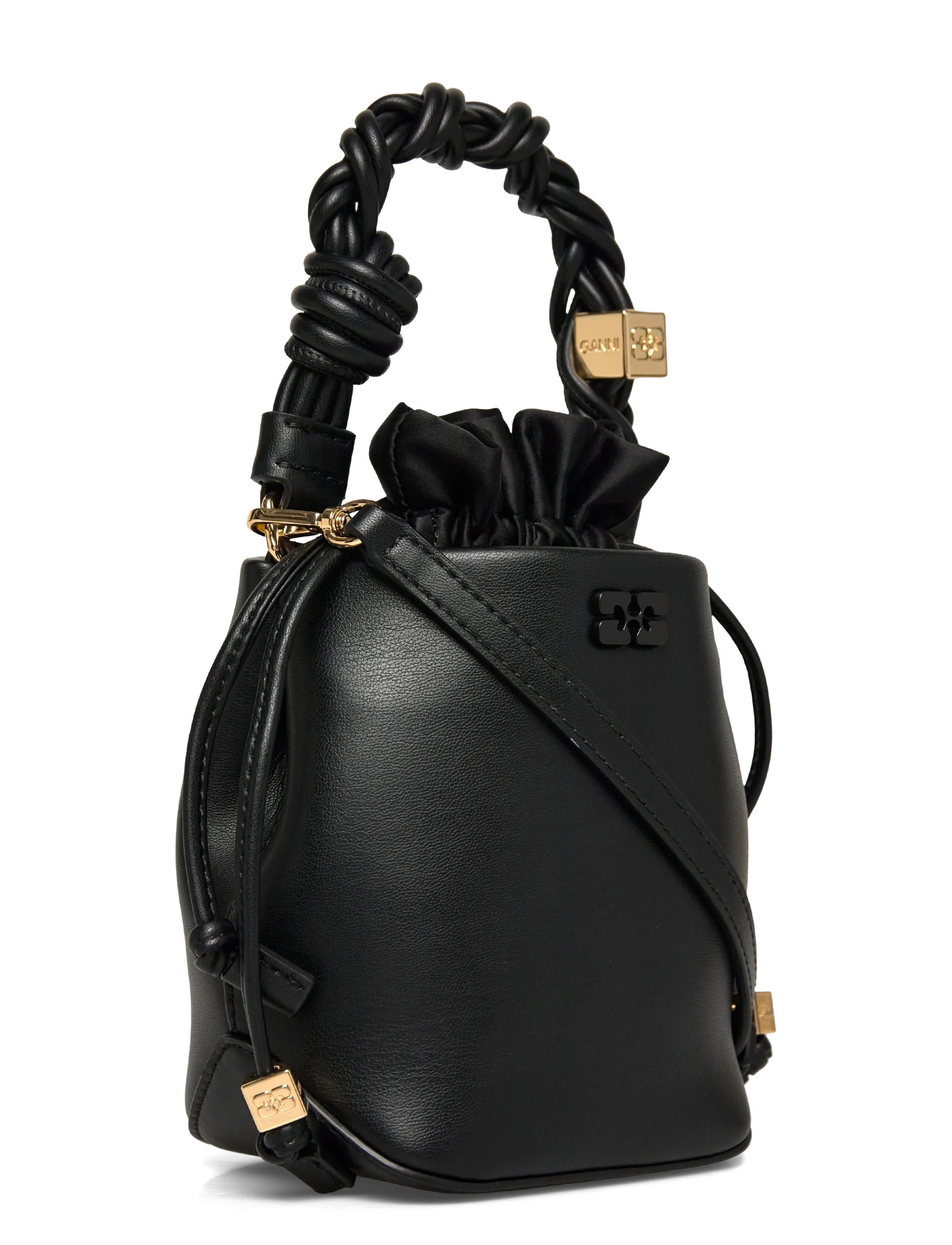Ganni - Bou Bucket Mini bag - black - 2