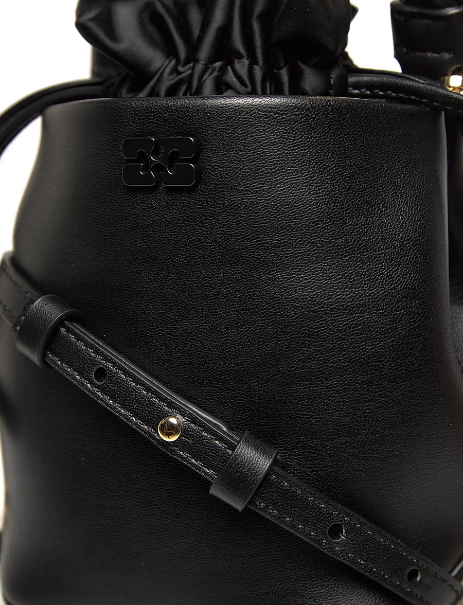 Ganni - Bou Bucket Mini bag - black - 4