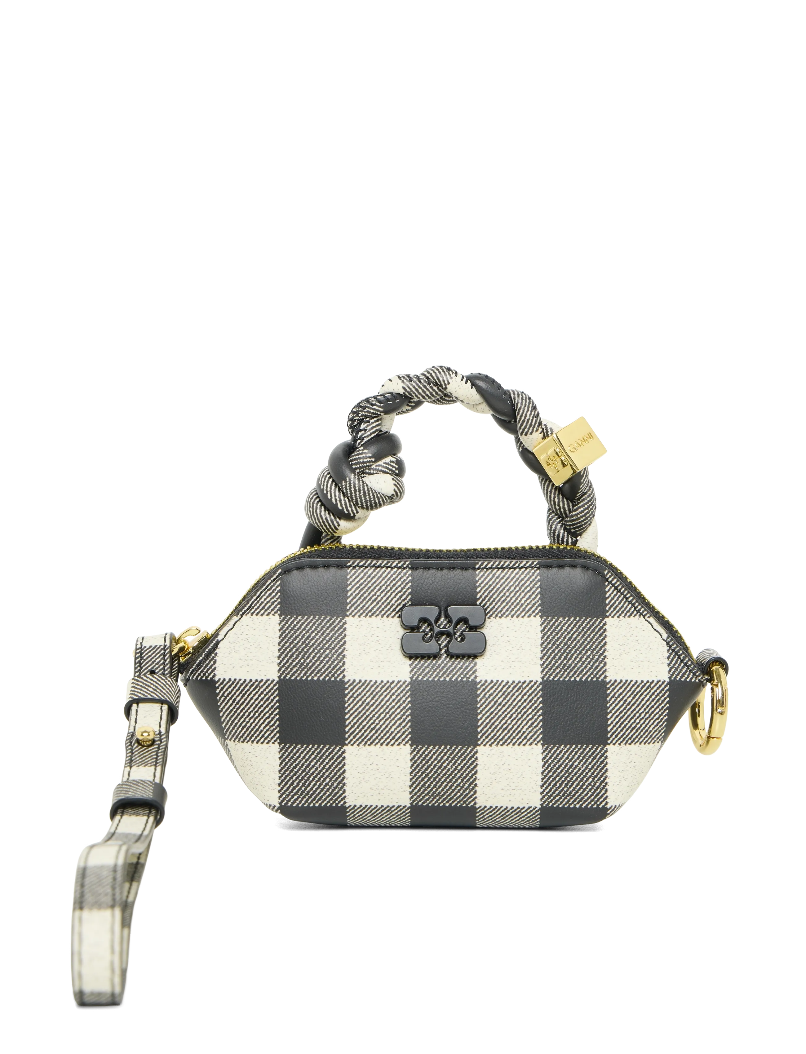 Ganni Bou Nano Vichy Bag, One Size, Bags, Mehrfarbig/gemustert - Top Handle Frauen