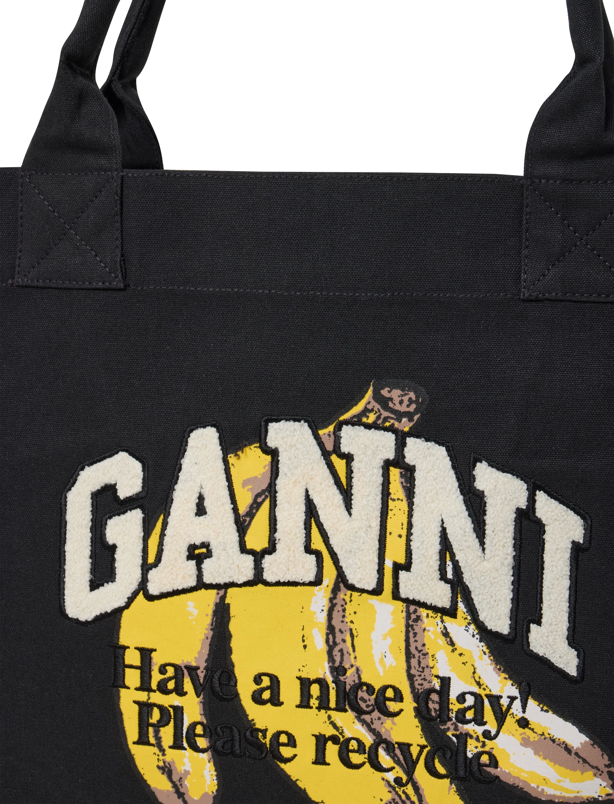 Ganni - XXL Print Tote - shopper - black - 2