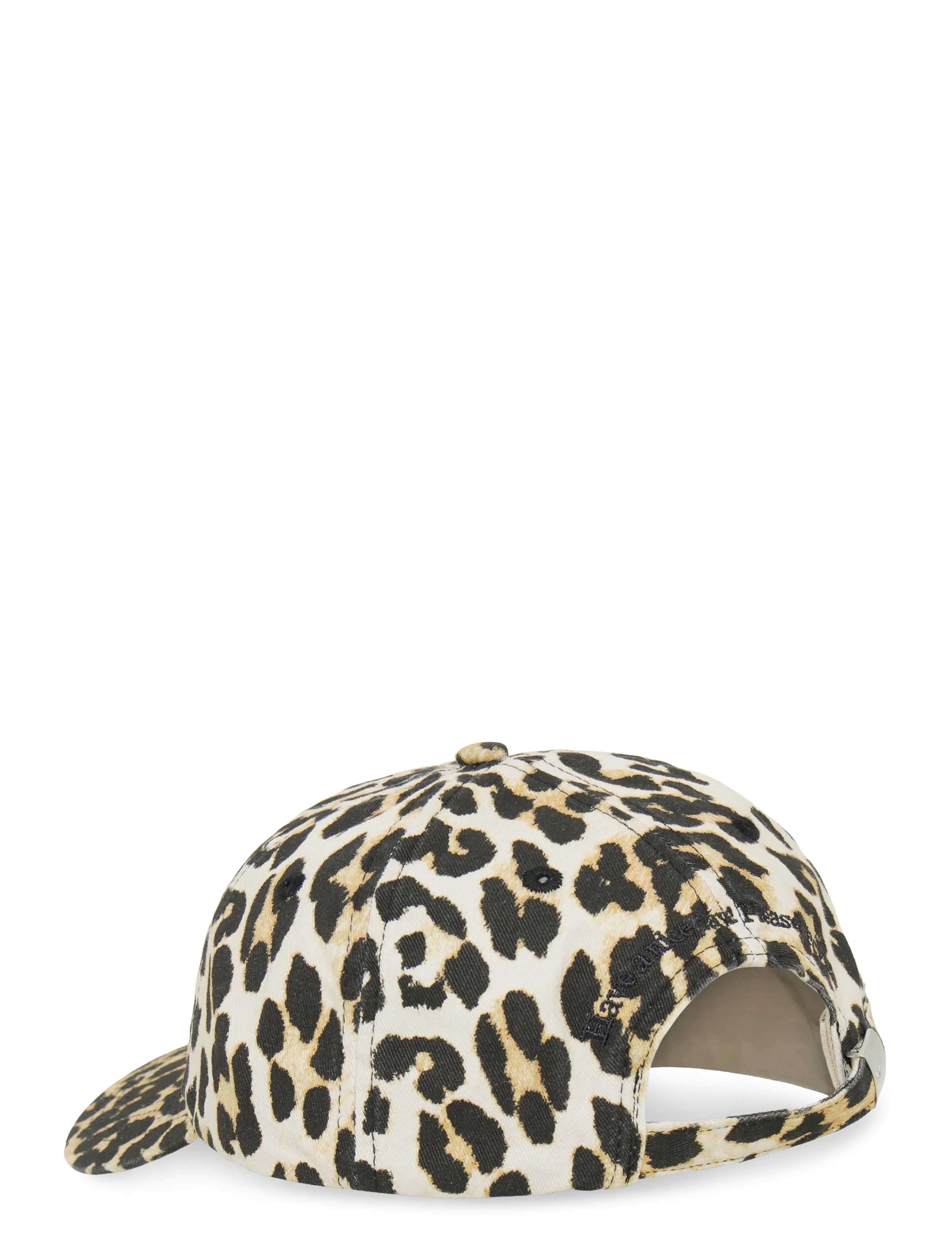 Ganni - Print Canvas Baseball Cap - kappen - brown - 1