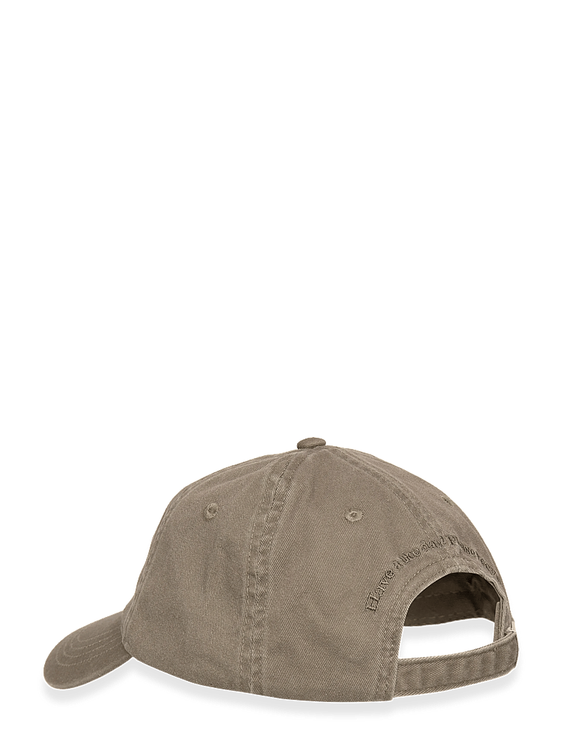 Ganni - Washed Cotton Canvas Cap Emb - green - 1