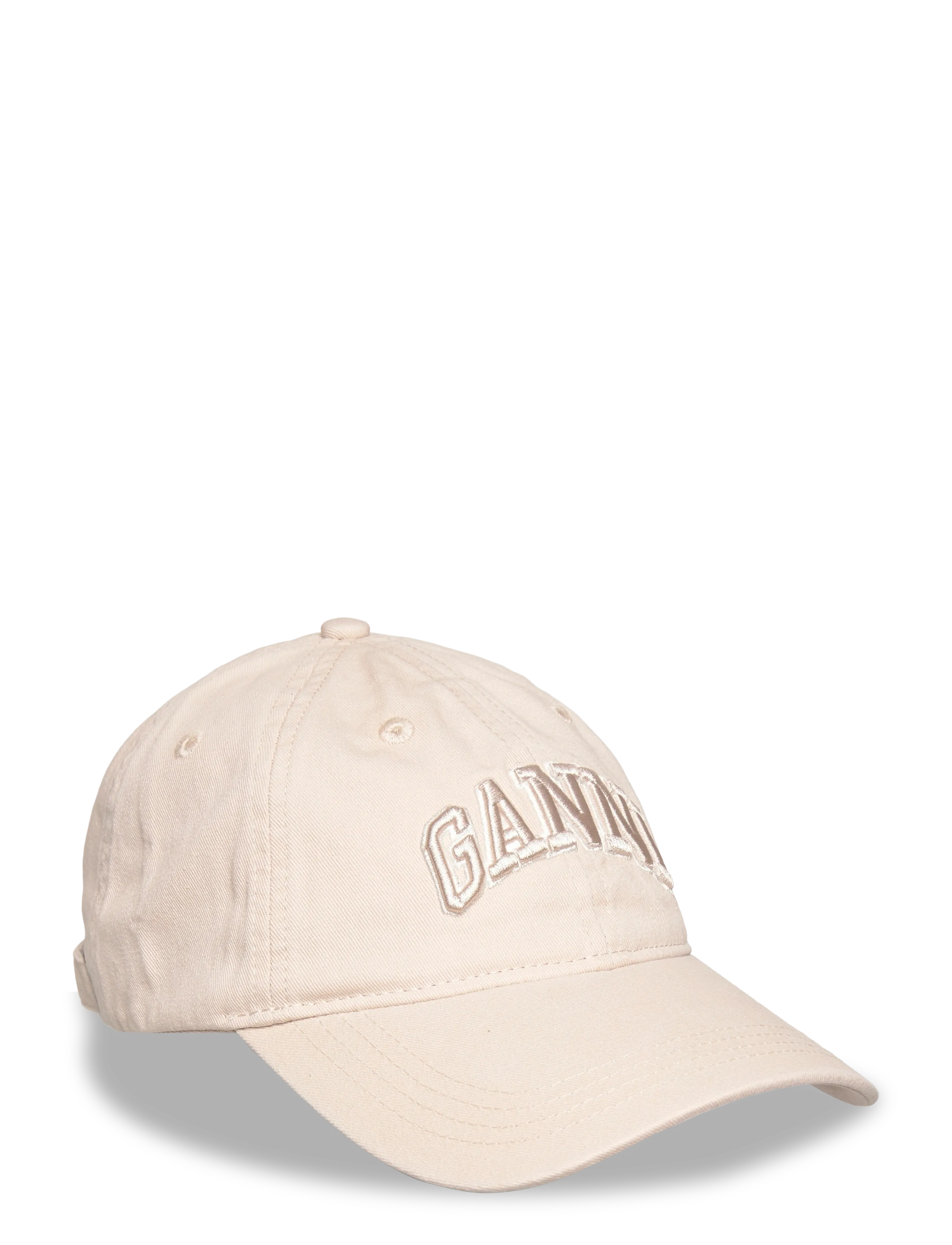 Ganni Washed Cotton Canvas Cap Emb - Aksessuaarid - WHITE / white