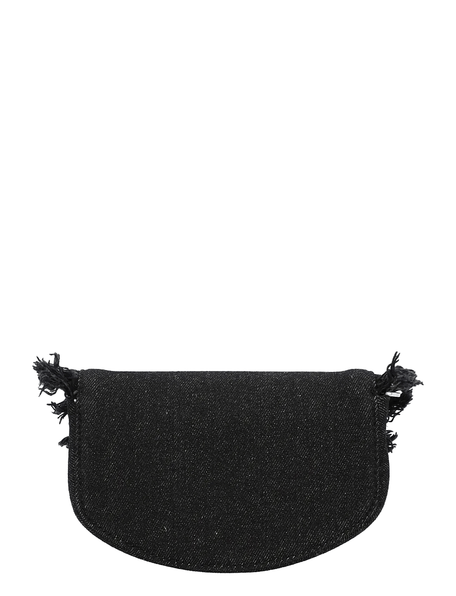 Ganni - Apo-G Logo Plaque Mini Shoulder Bag - black - 1