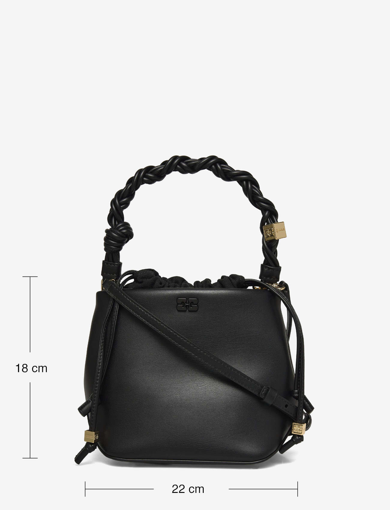 Ganni - Bou Bucket Bag - black - 3