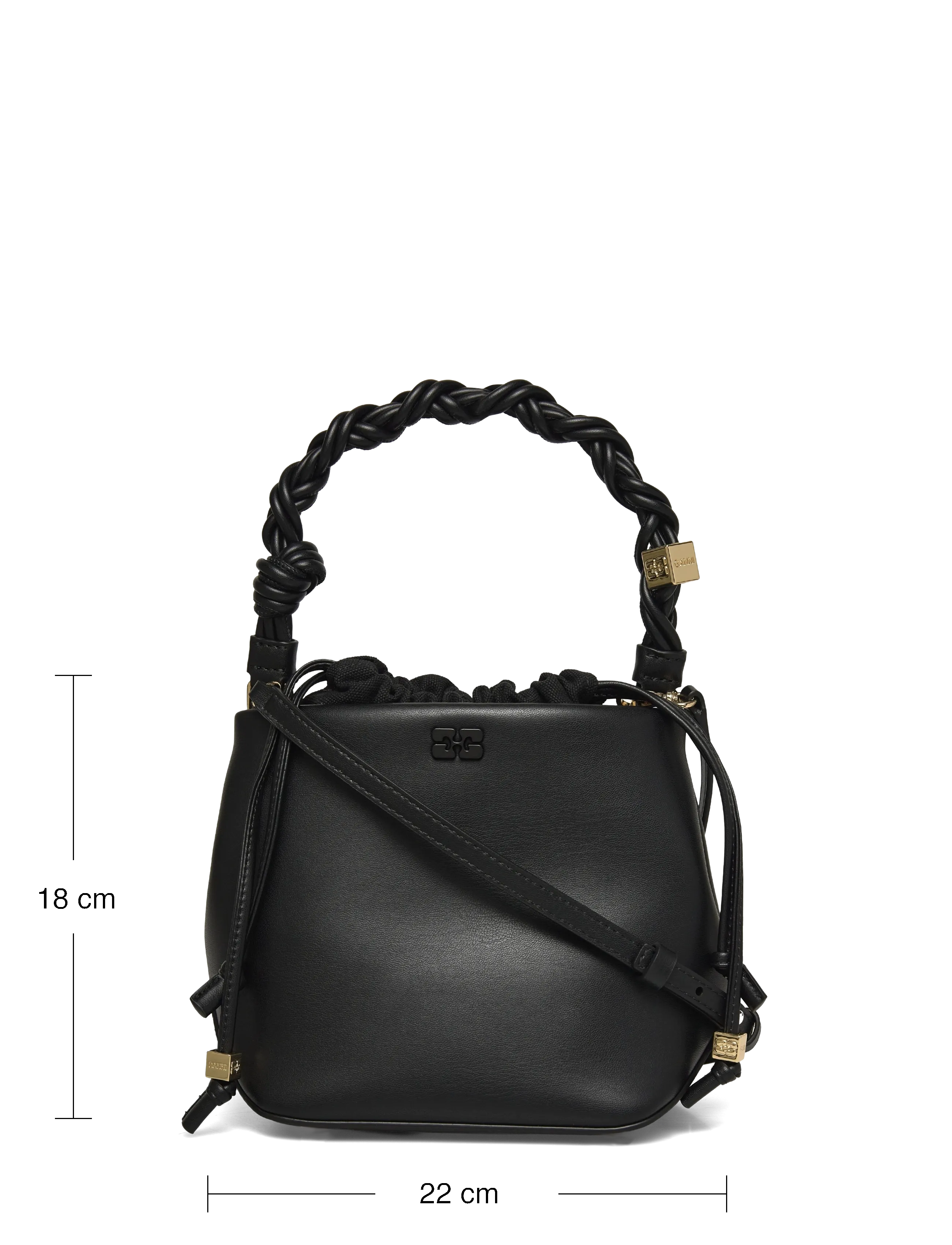 Ganni - Bou Bucket Bag - black - 3