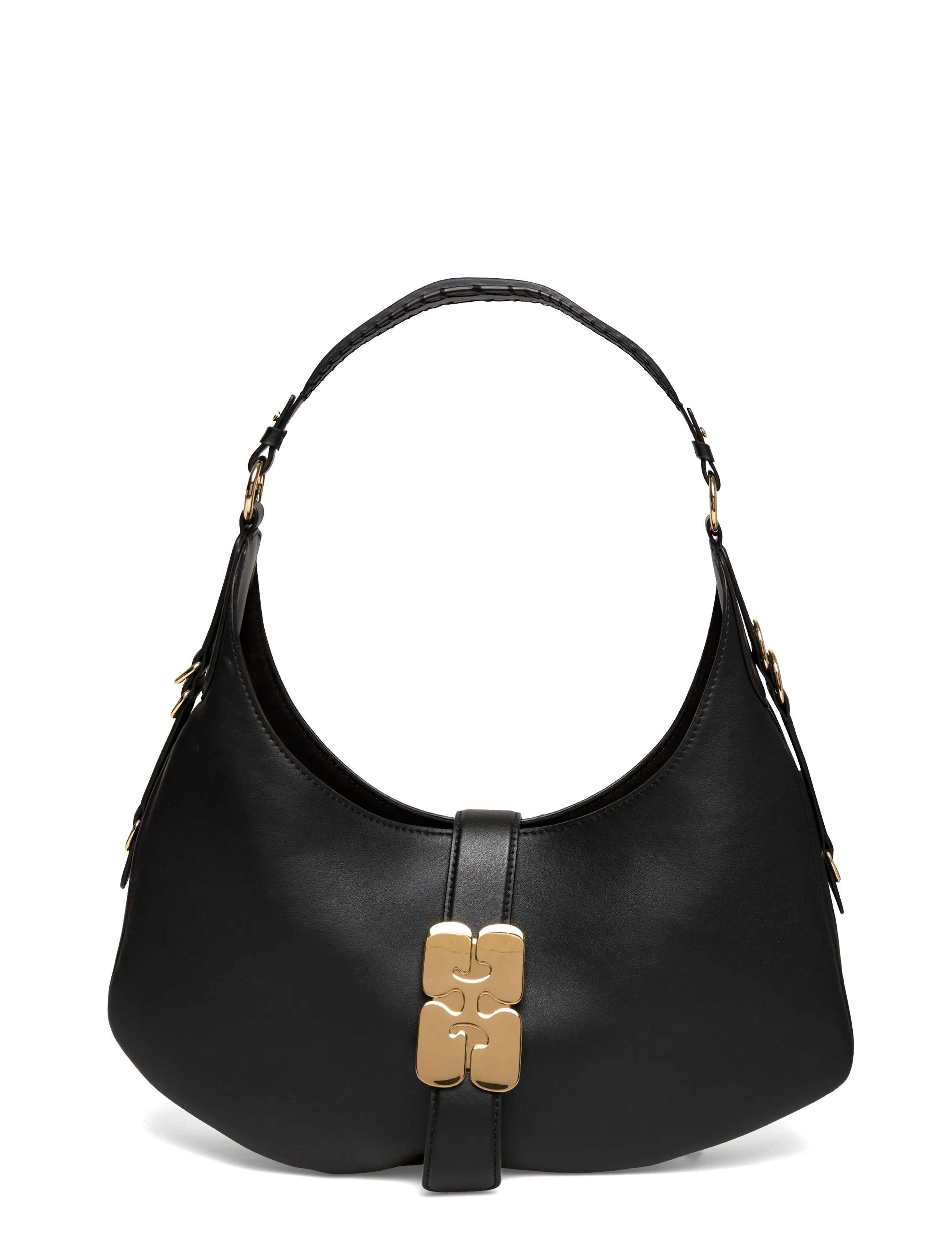 Ganni Kat Small Gold - Nyheter - BLACK / black
