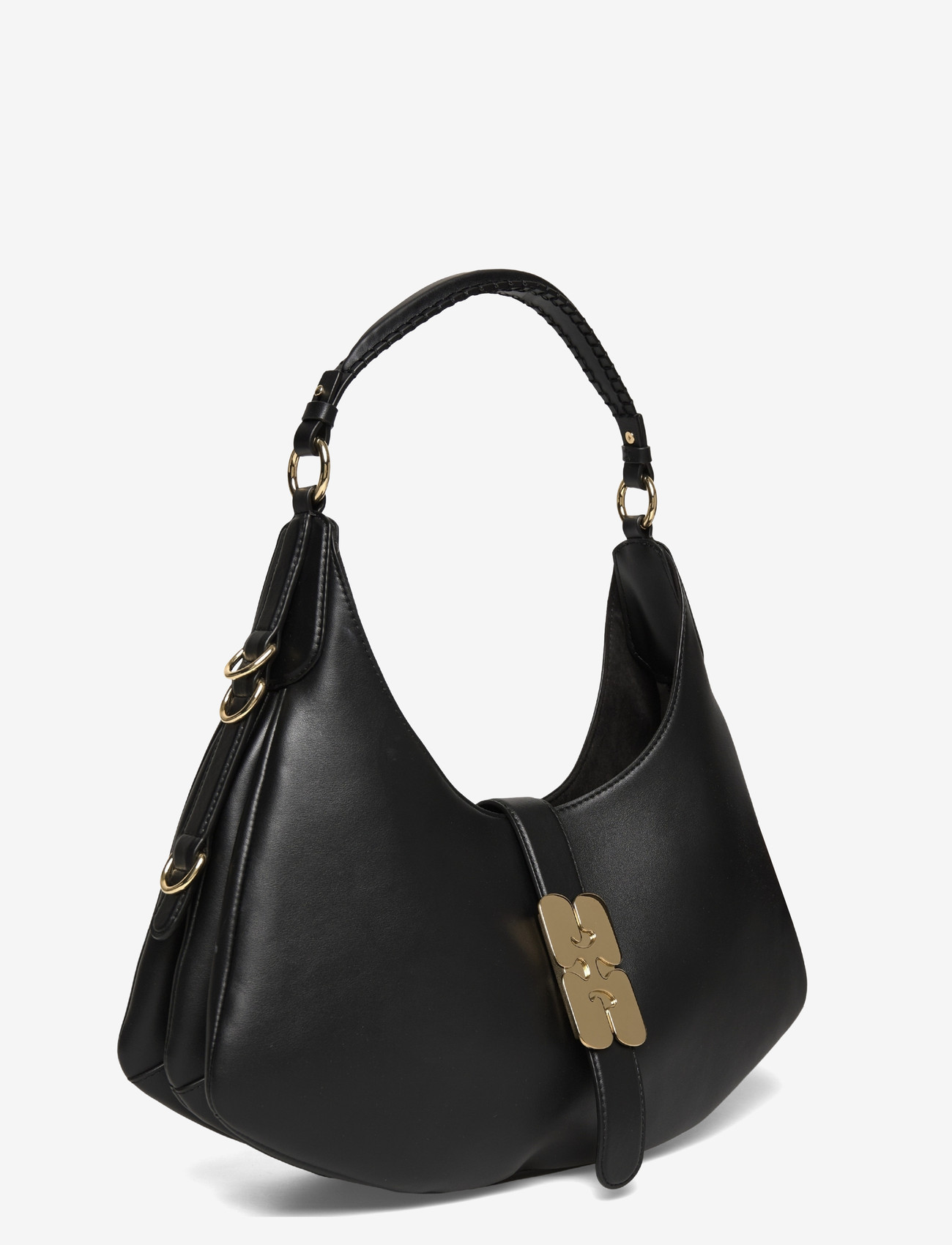 Ganni - Kat Small Gold - mode trends - black - 2