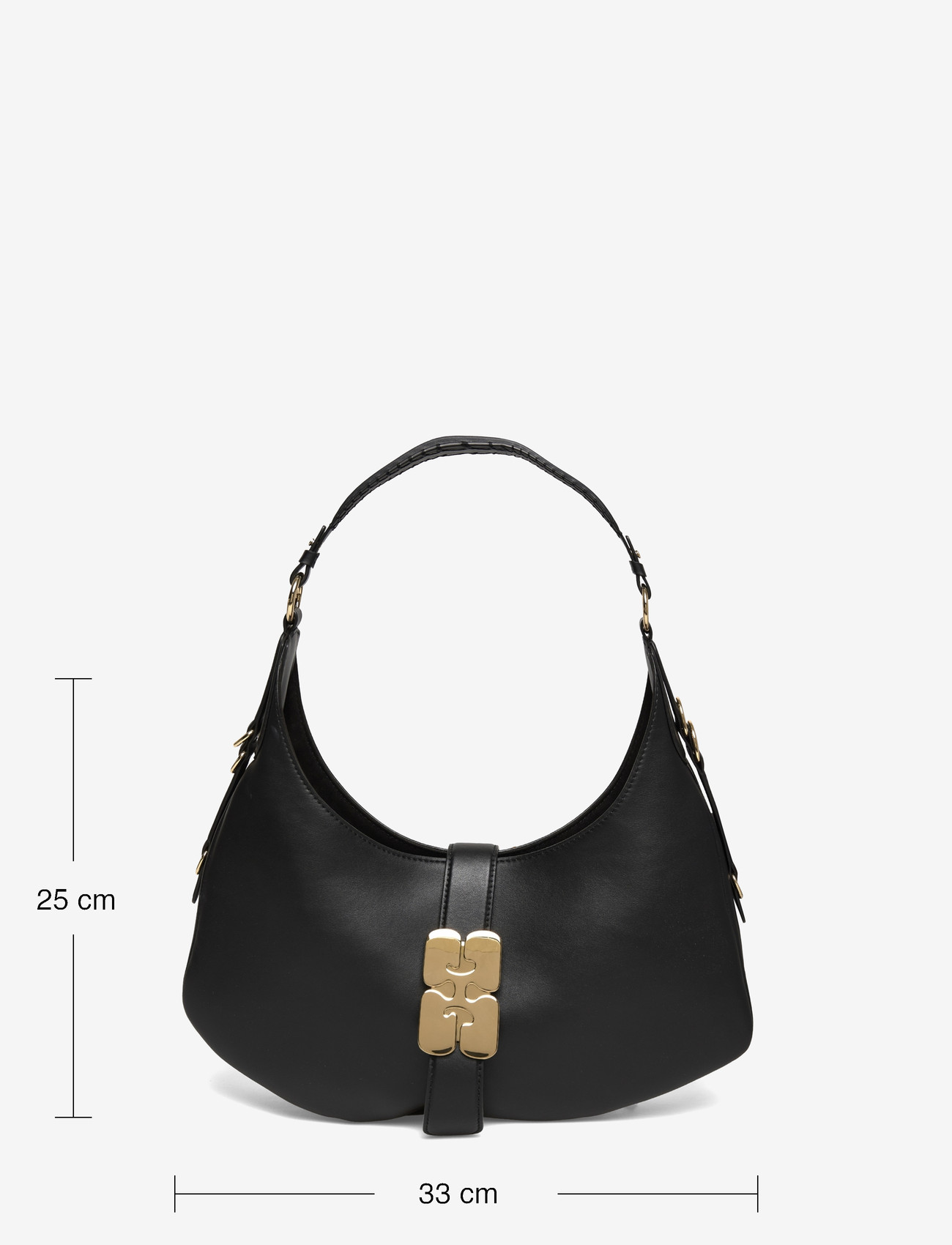 Ganni - Kat Small Gold - mode trends - black - 3