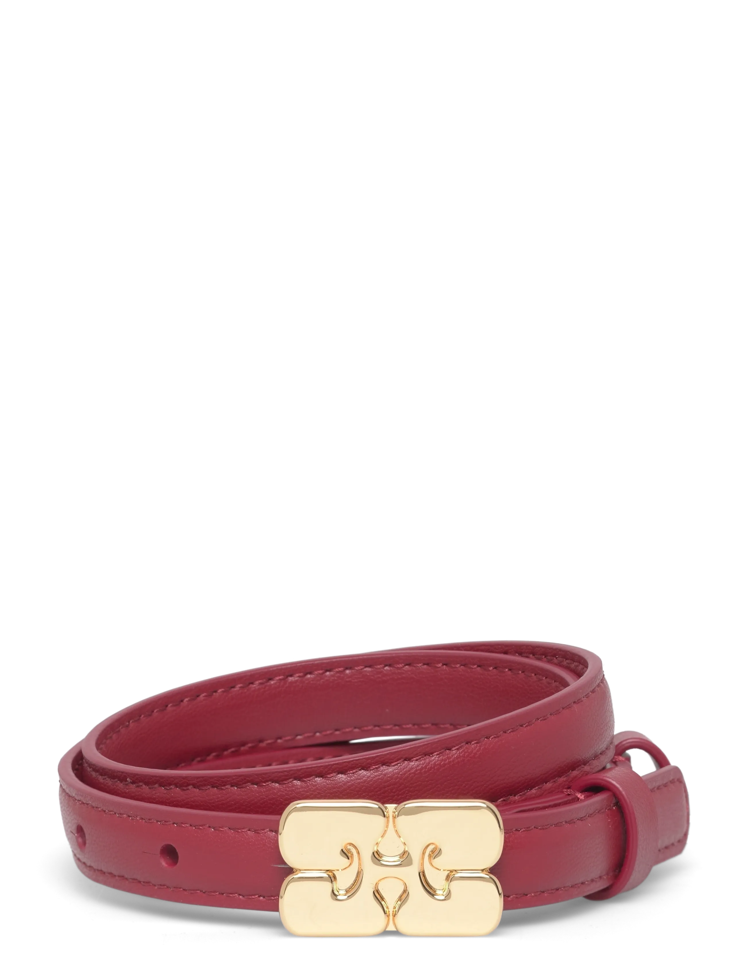 Ganni Kat Belt Small - GANNI - RED / red