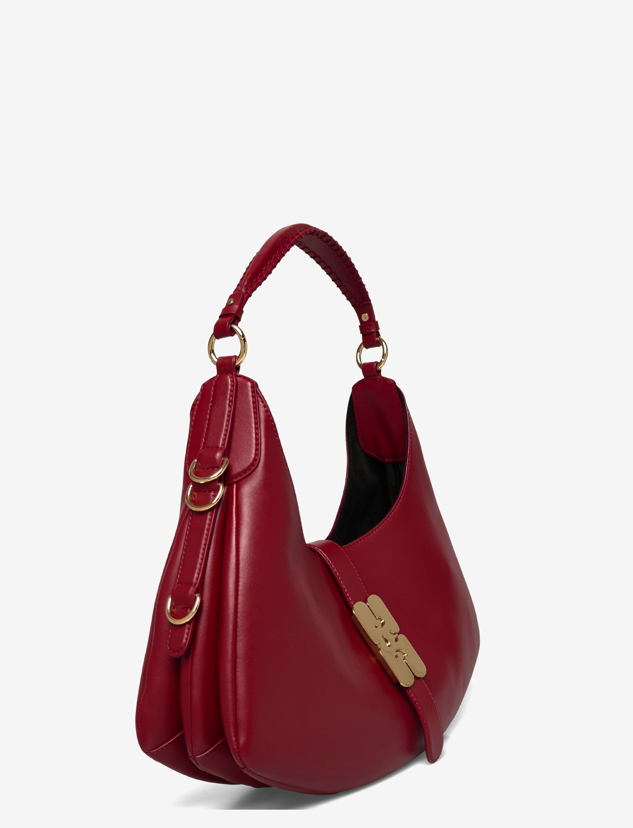 Ganni - Kat Small Leather Shoulder Bag - modetrender - red - 2